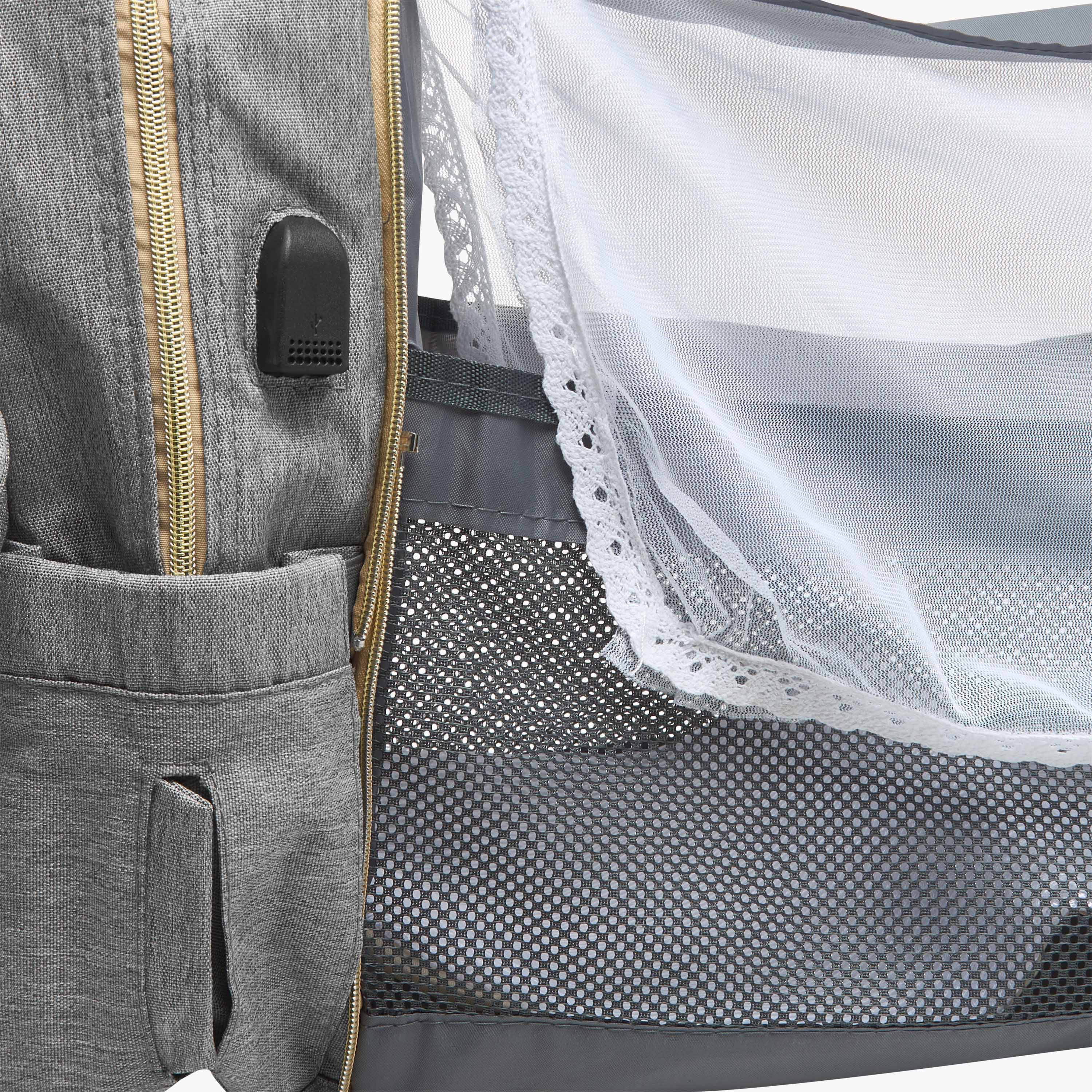 Juniors Quilted Diaper Backpack with Bed-baby-diapering-diaperbags-image-15