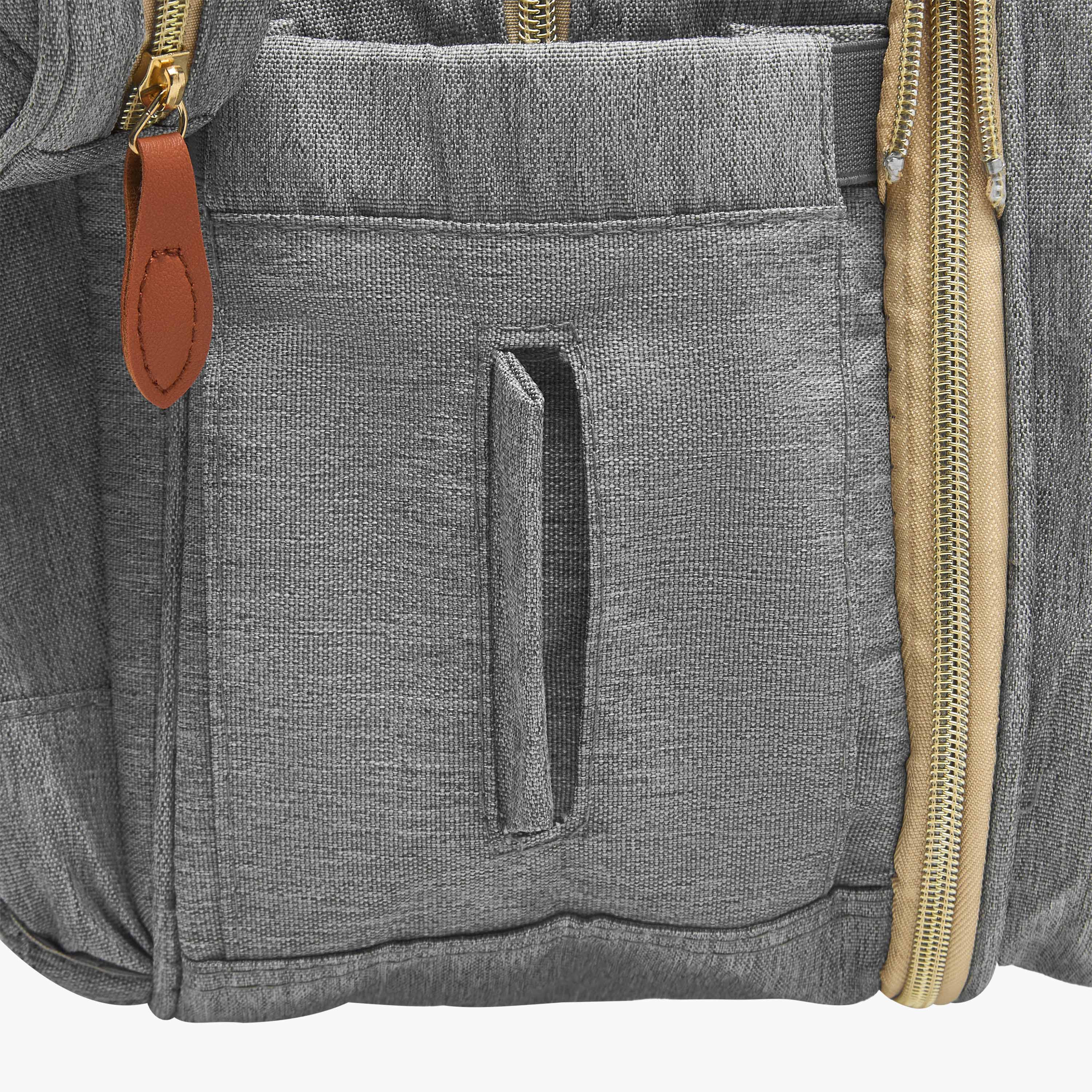 Juniors Quilted Diaper Backpack with Bed-baby-diapering-diaperbags-image-9