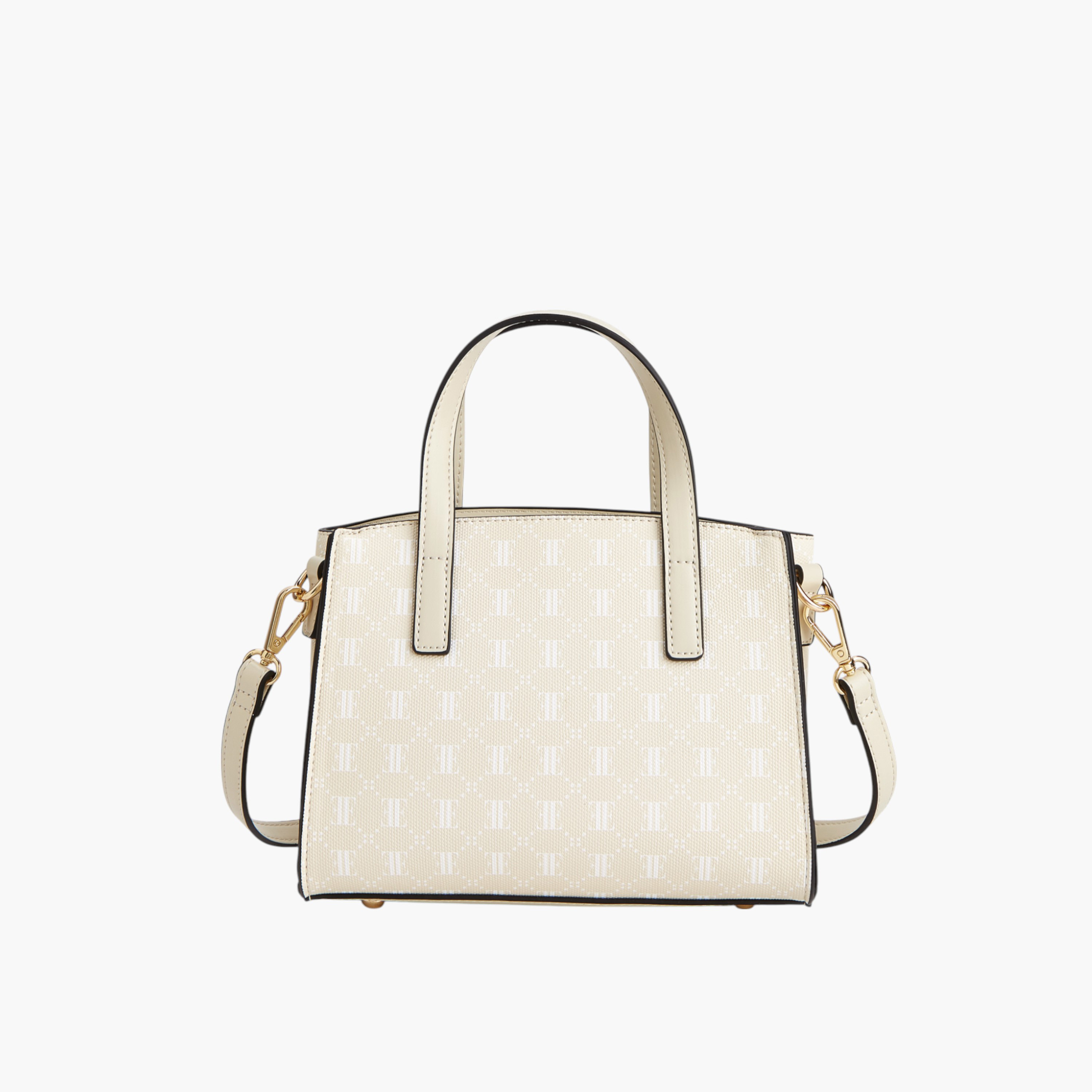 Elle Floral Print Tote Bag with Double Handle and Zip Closure-women-bagsandwallets-handbags-image-2