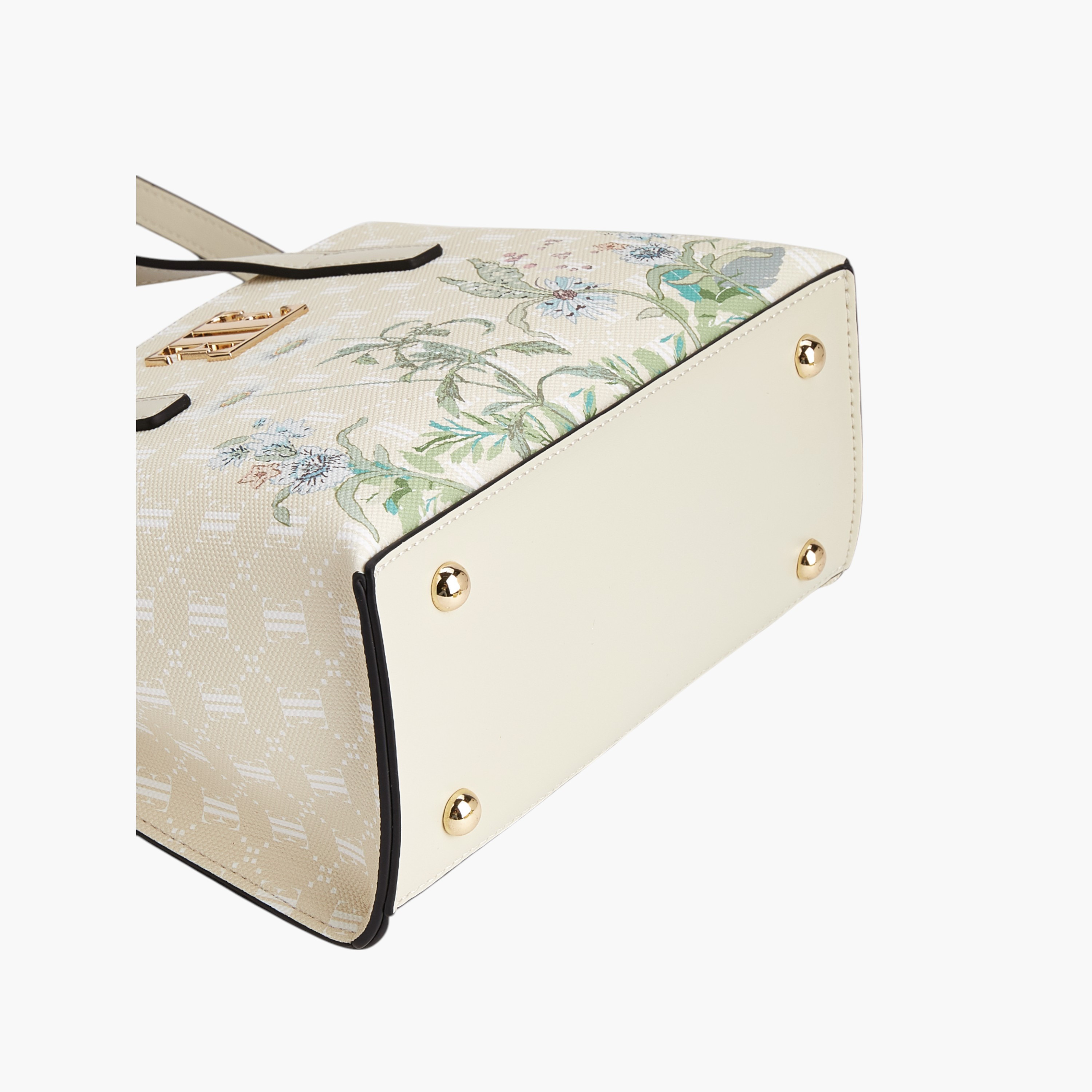 Elle Floral Print Tote Bag with Double Handle and Zip Closure-women-bagsandwallets-handbags-image-5