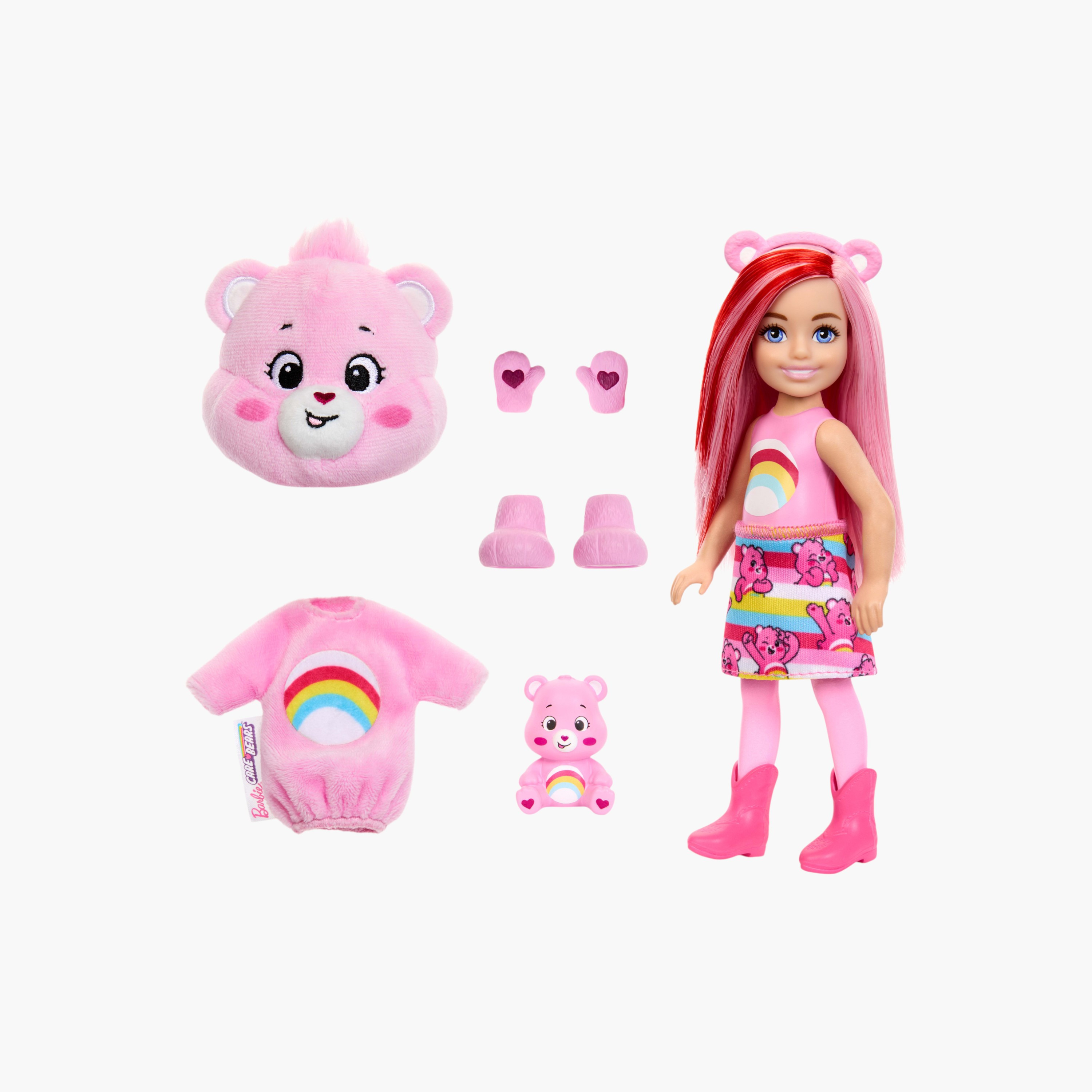 Barbie Cutie Reveal Chelsea Doll Playset, Care Bears Series, Doll with 6 Surprises (Styles May Vary)-toys-dollsandplaysets-dollplaysets-image-1