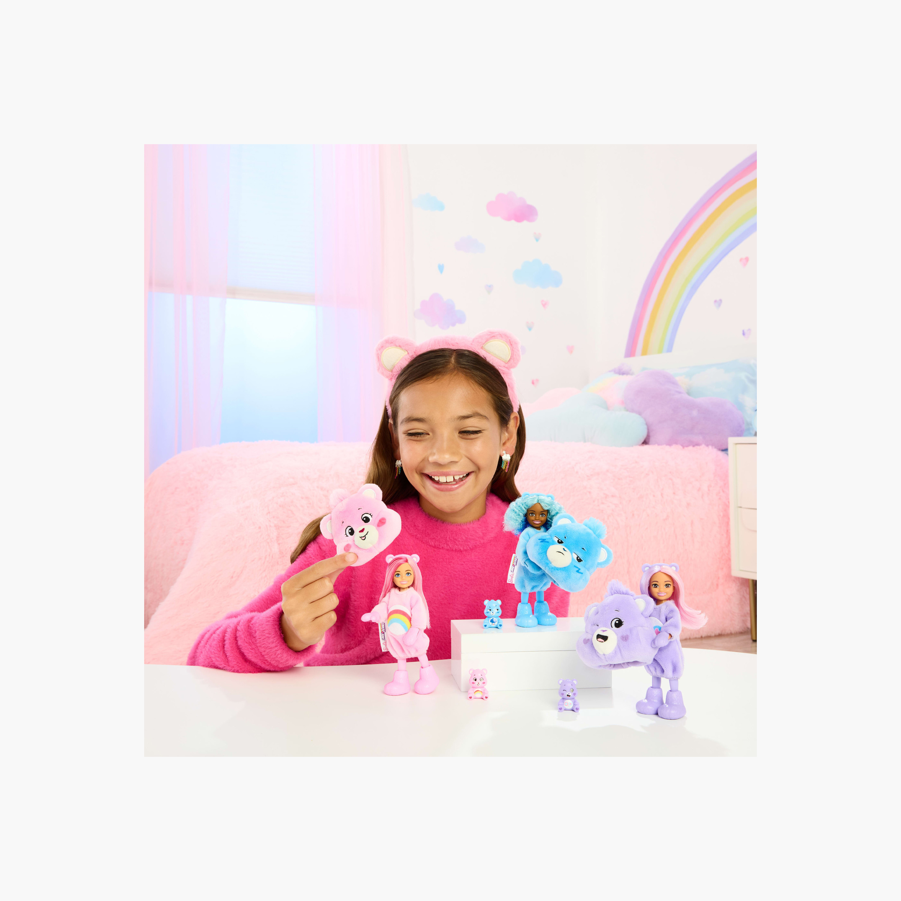 Barbie Cutie Reveal Chelsea Doll Playset, Care Bears Series, Doll with 6 Surprises (Styles May Vary)-toys-dollsandplaysets-dollplaysets-image-2