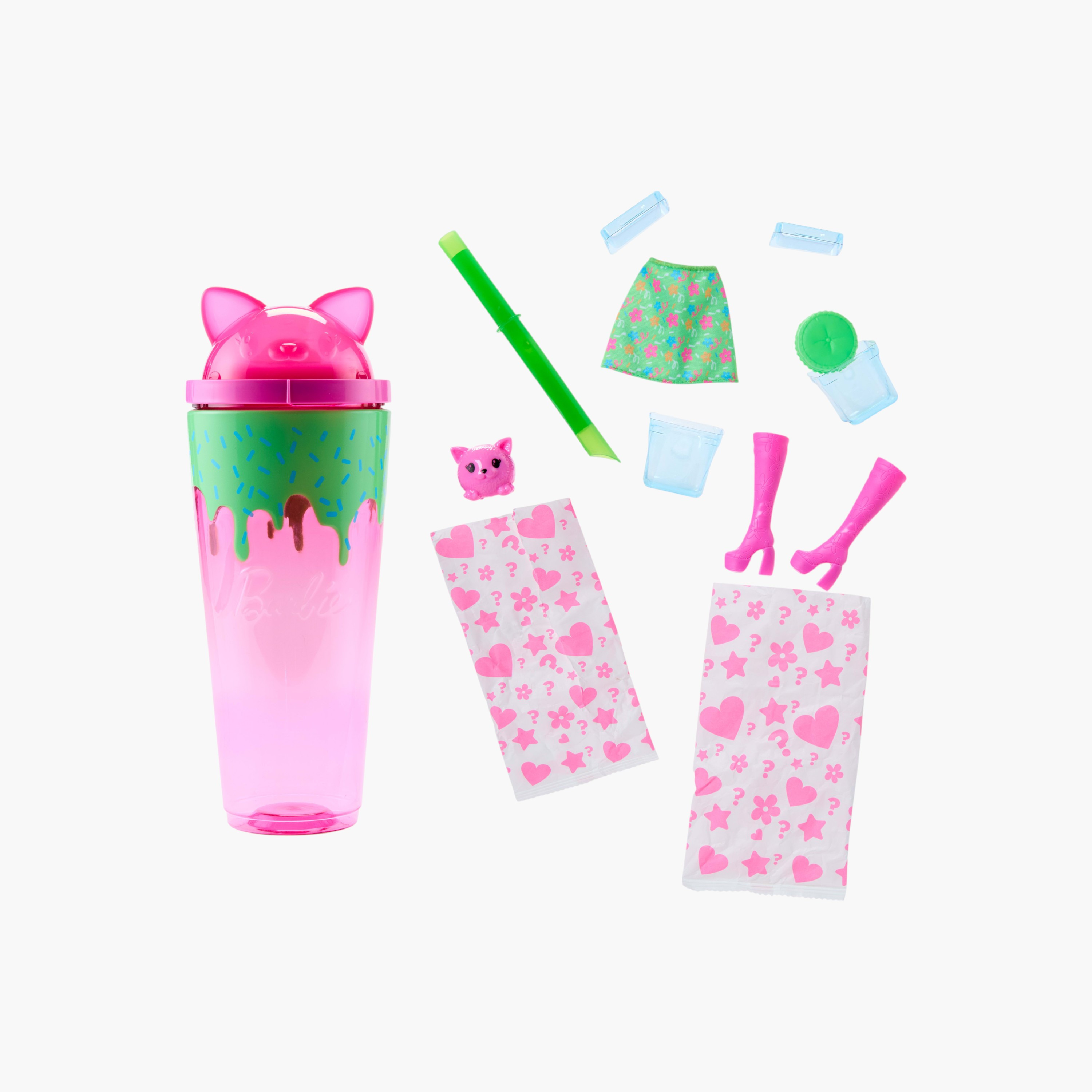 Barbie Pop Reveal Series Doll Accessories Set, Shakes Series, Scented Cute Kitten & Pet, 8 Surprises-toys-dollsandplaysets-dollplaysets-image-3