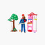 Barbie Careers Firefighter Doll & Playset with Fire Station & Tree, Color-Change & 10+ Accessories-toys-dollsandplaysets-dollplaysets-image-1
