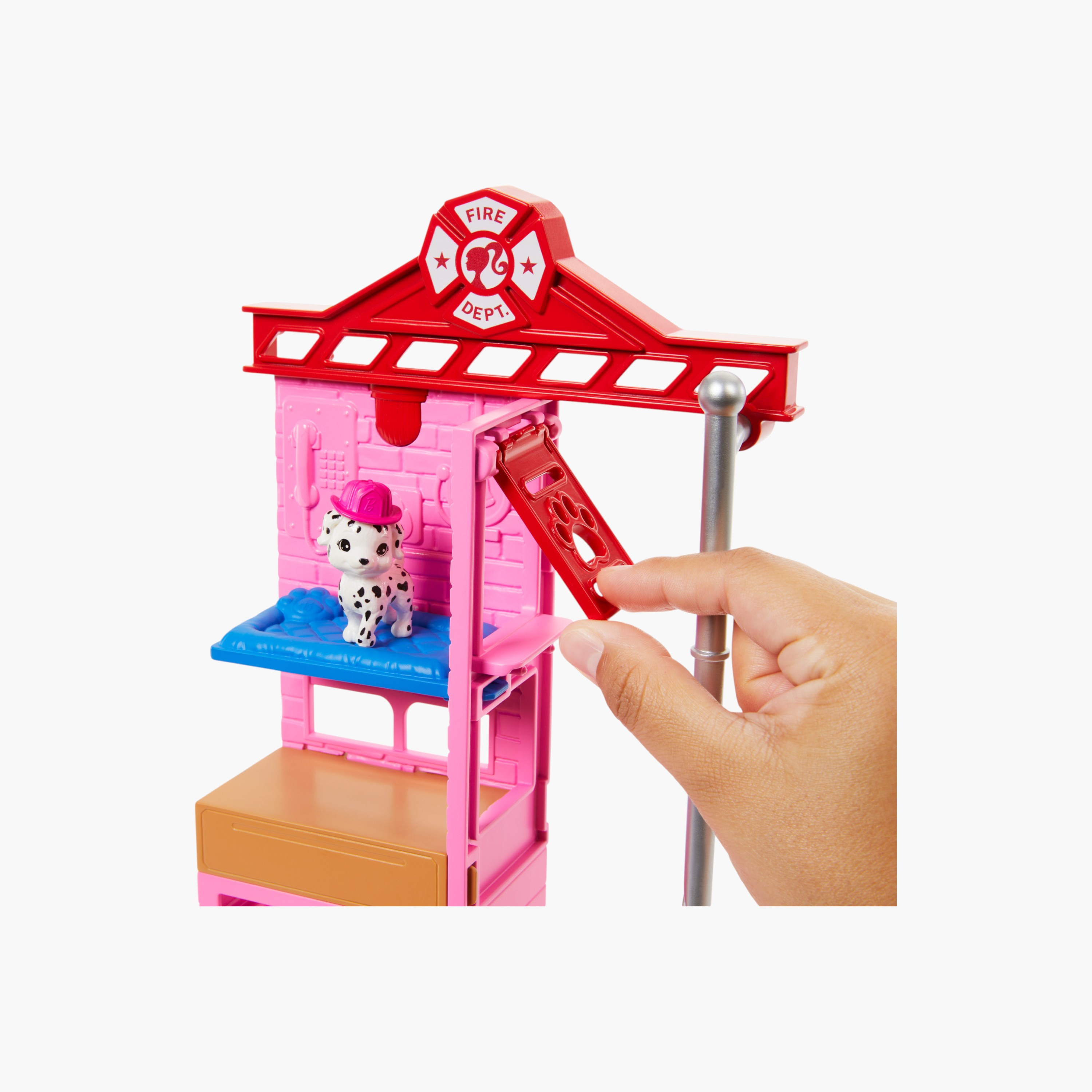 Barbie Careers Firefighter Doll & Playset with Fire Station & Tree, Color-Change & 10+ Accessories-toys-dollsandplaysets-dollplaysets-image-3