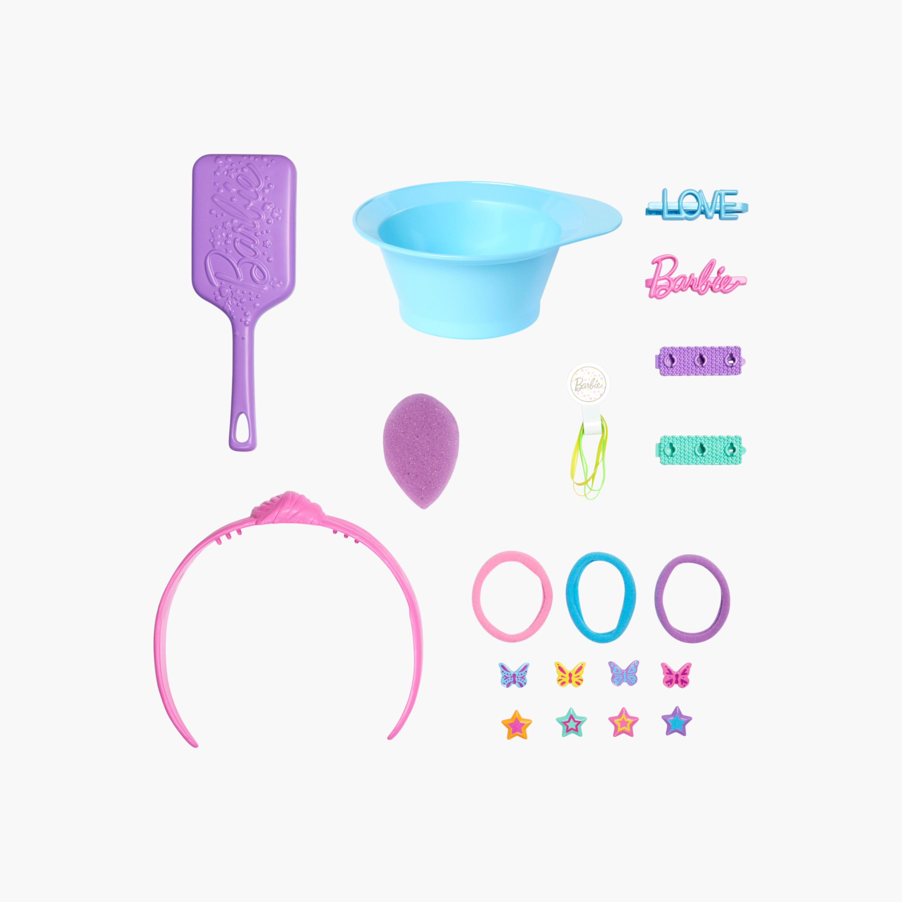Barbie Doll Styling Head, Blonde Hair with Styling Accessories Including Star & Butterfly Hair Clips-toys-dollsandplaysets-dollplaysets-image-3