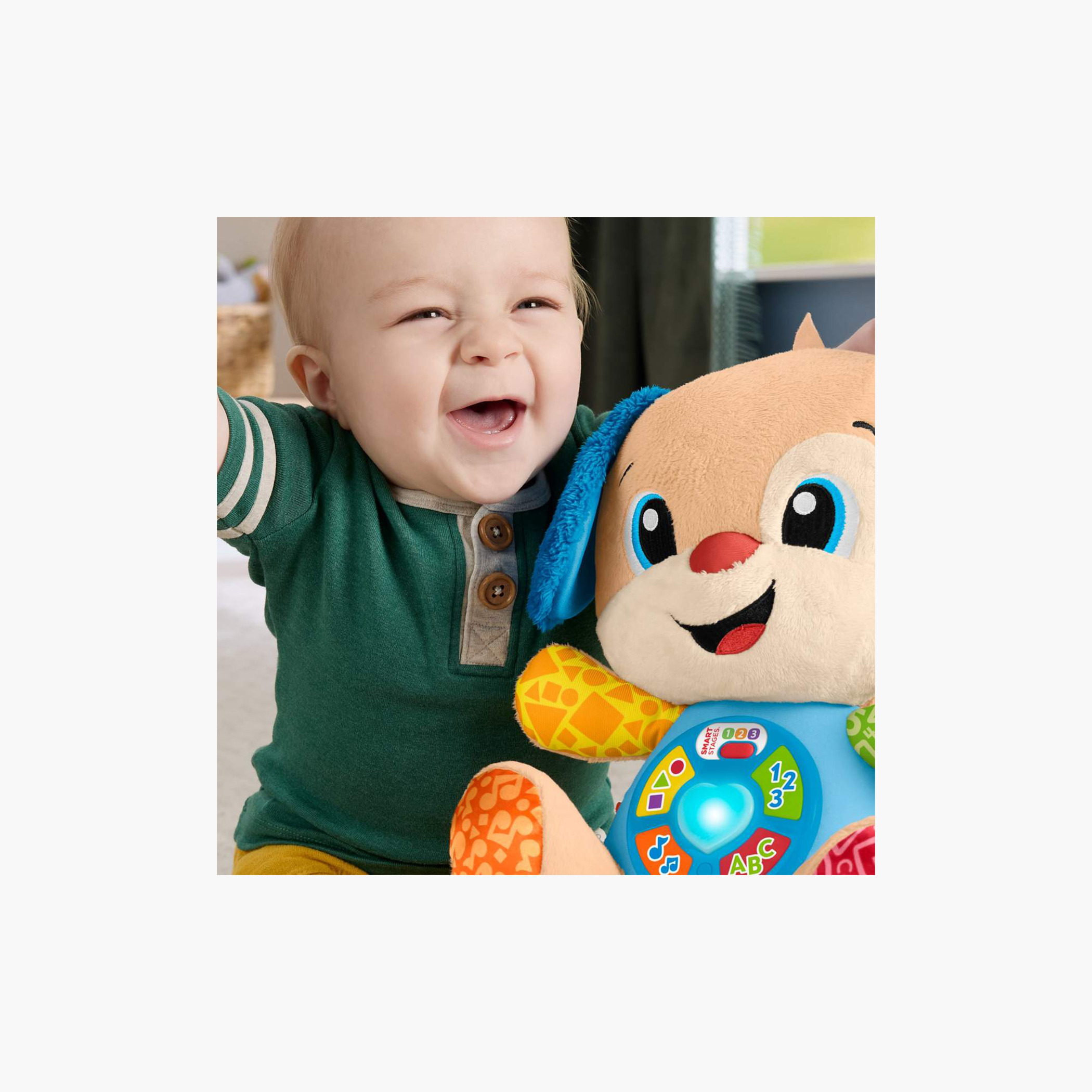 Fisher-Price Baby Learning Toy Laugh & Learn Smart Stages Puppy Musical Plush for Ages 6+ Months-toys-babyandtoddlertoys-learningtoys-image-3