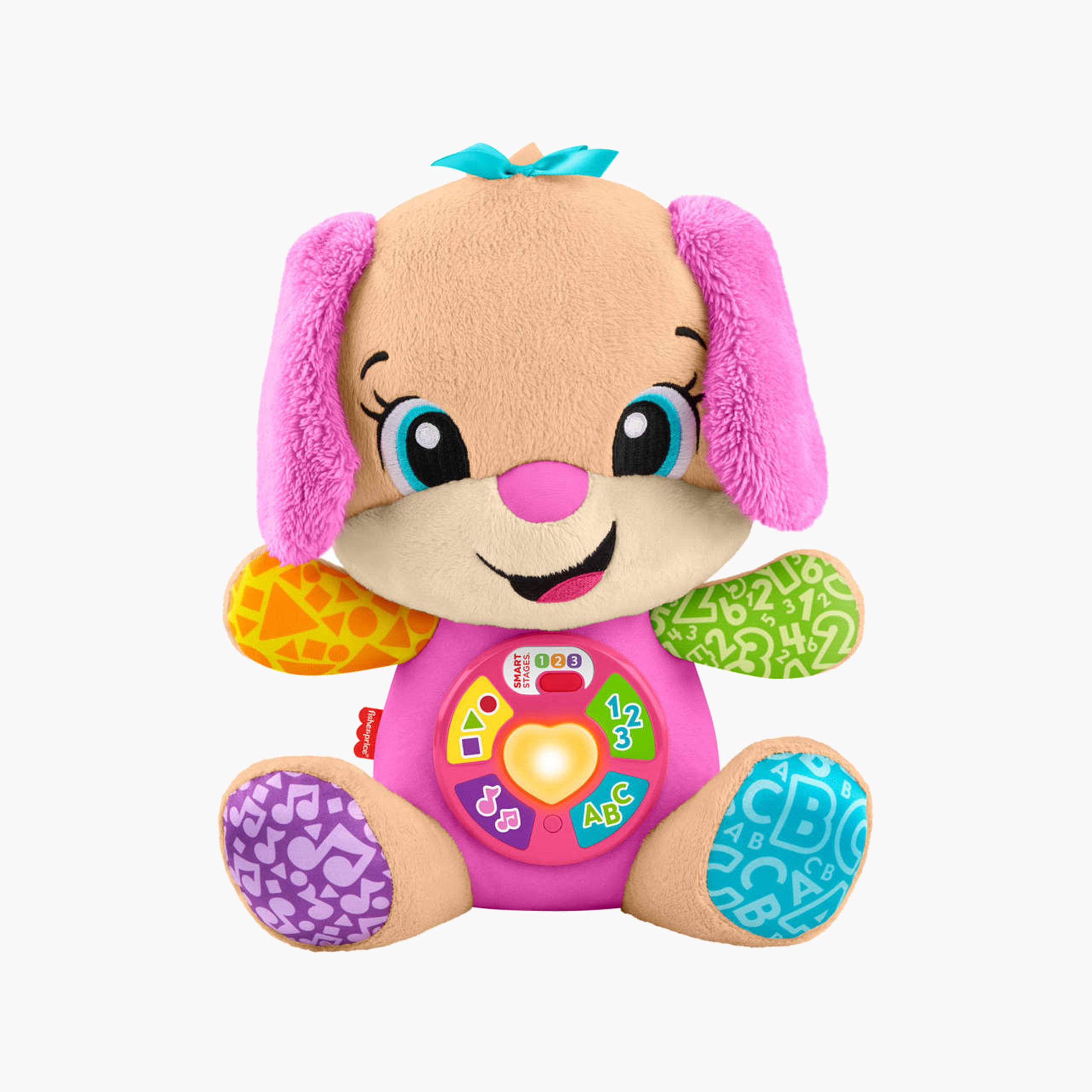 Fisher-Price Baby Learning Toy Laugh & Learn Musical Plush, Smart Stages for Infants Ages 6+ Months-toys-babyandtoddlertoys-learningtoys-image-1