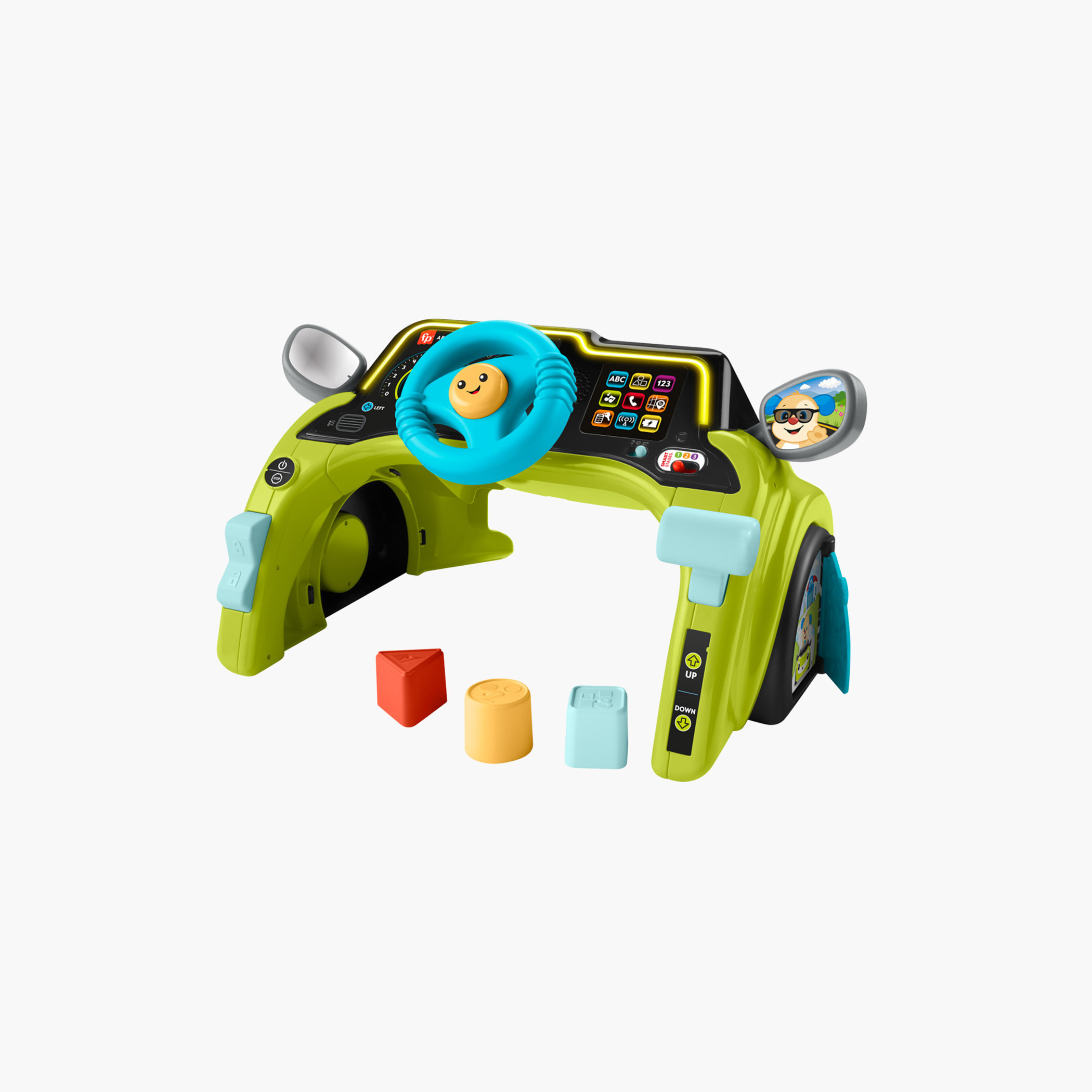 Fisher-Price Baby & Toddler Learning Toy Laugh & Learn Sit & Steer Driver Car for Ages 6+ Months-toys-babyandtoddlertoys-learningtoys-image-1