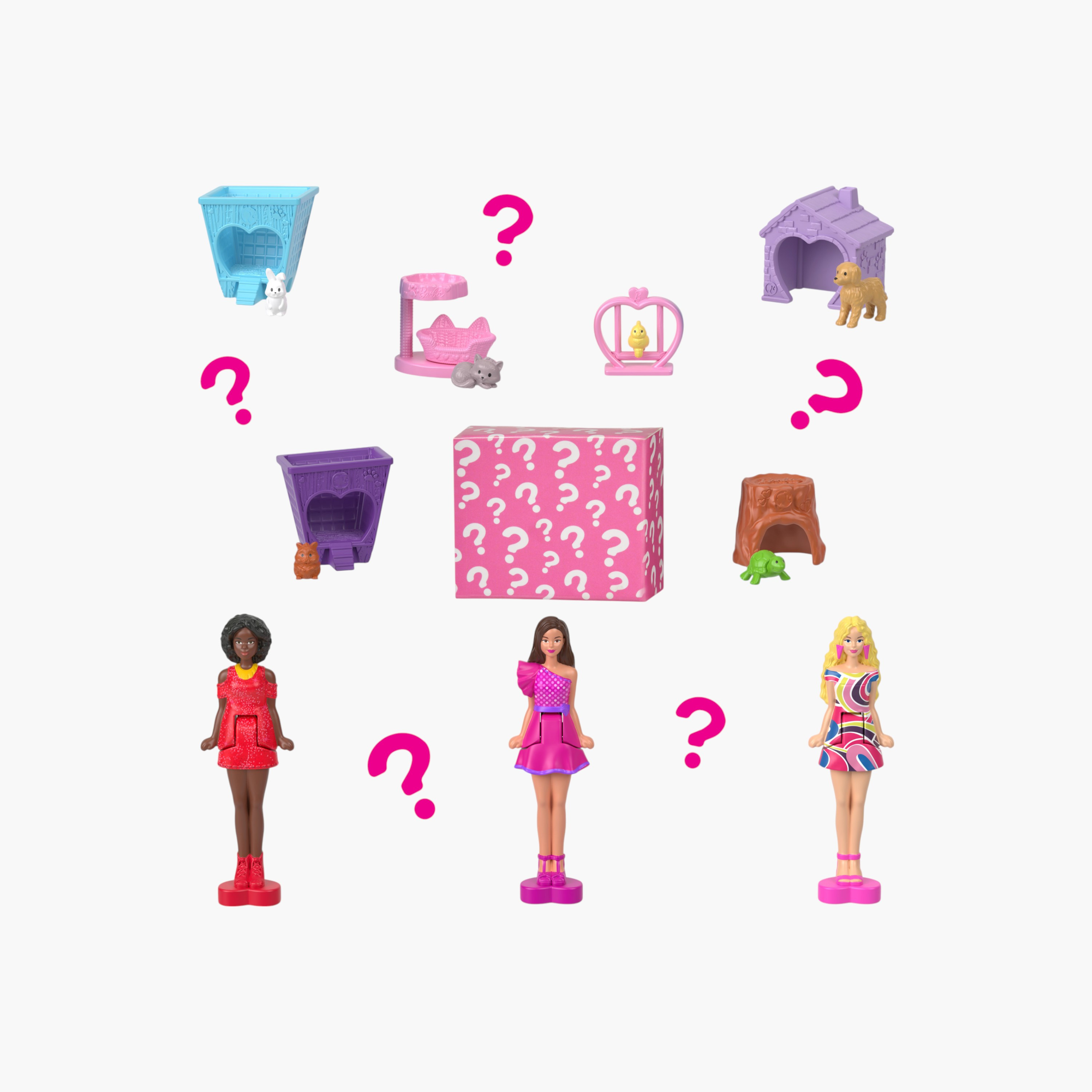 مجموعة ميني باربي لاند بيت الأحلام مع دمية 1.5 بوصة ومصعد ومسبح (قد تختلف الأشكال)-toys-dollsandplaysets-dollplaysets-image-5