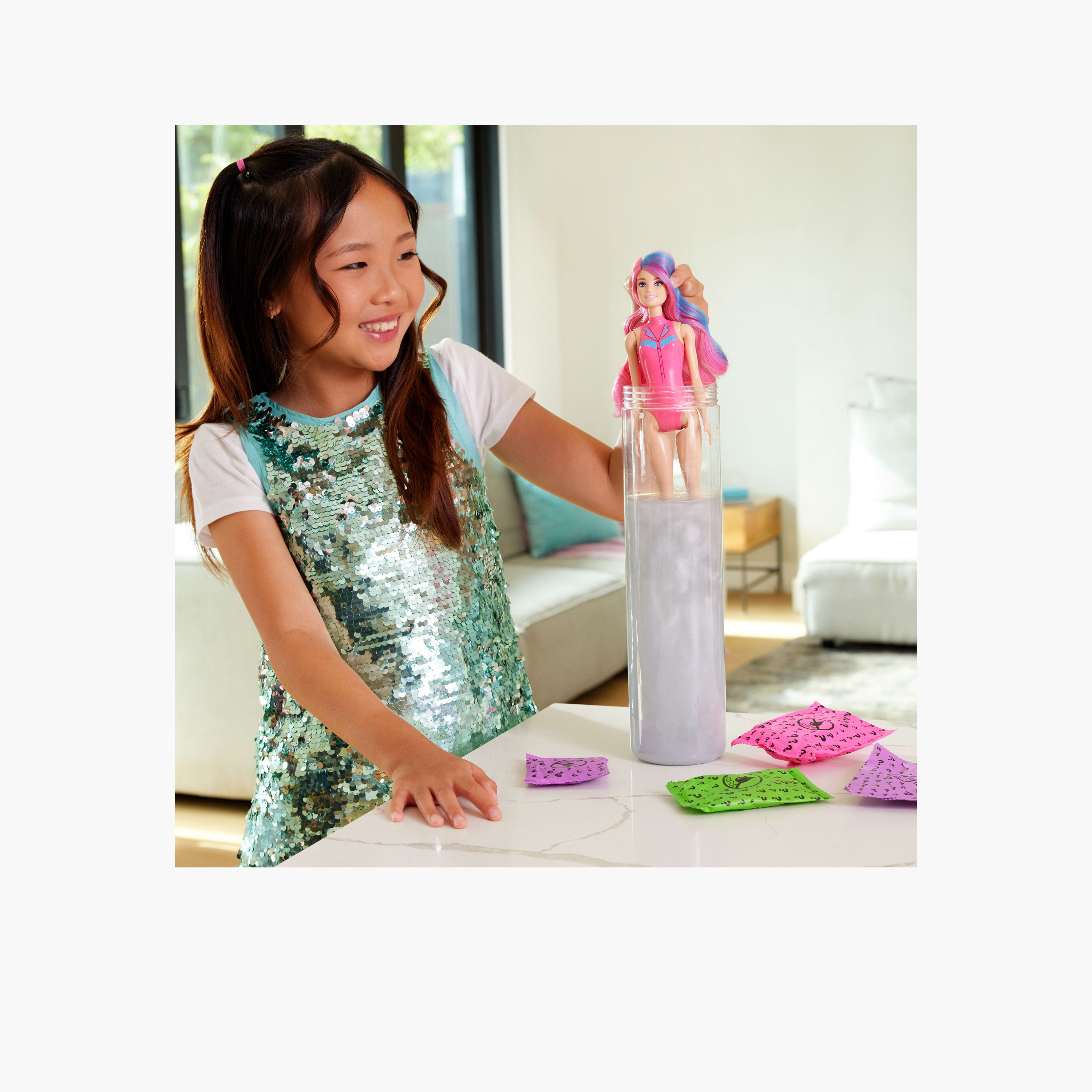 Barbie Color Reveal Fashion Doll & Accessories with 6 Surprises, Disco Star Series (Styles May Vary)-toys-dollsandplaysets-dollplaysets-image-2