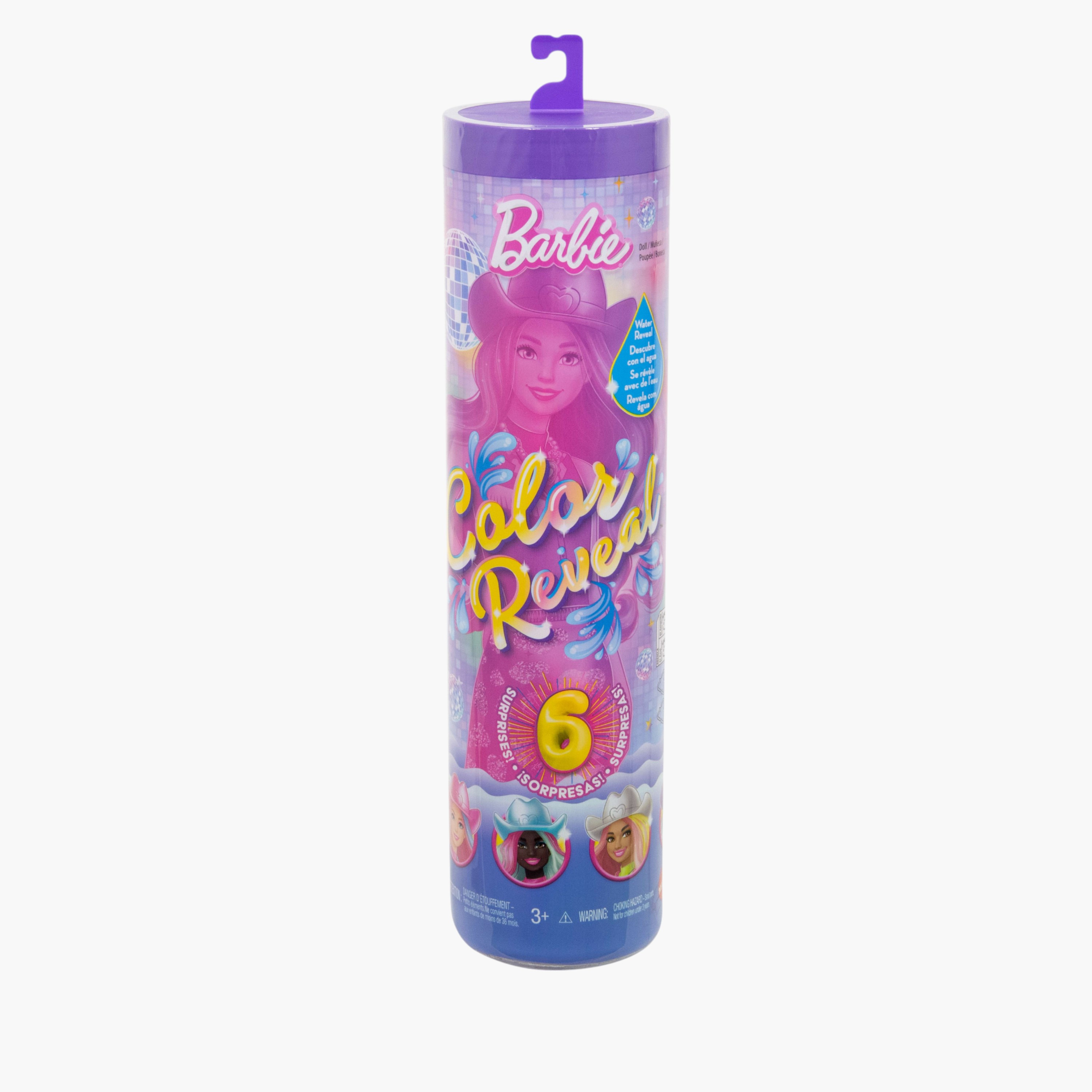 Barbie Color Reveal Fashion Doll & Accessories with 6 Surprises, Disco Star Series (Styles May Vary)-toys-dollsandplaysets-dollplaysets-image-6