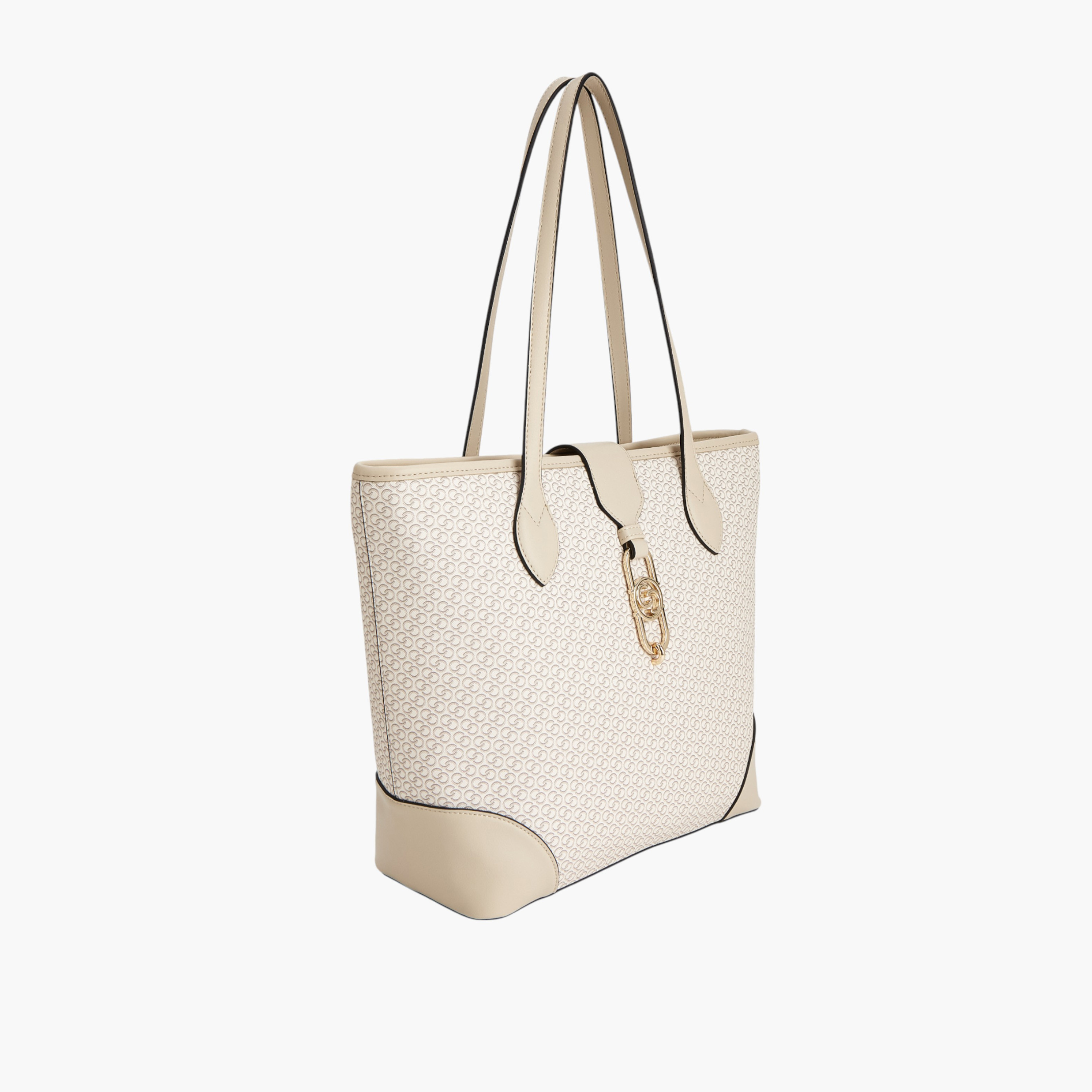 Celeste Monogram Print Tote Bag with Double Handle and Zip Closure-women-bagsandwallets-handbags-image-3