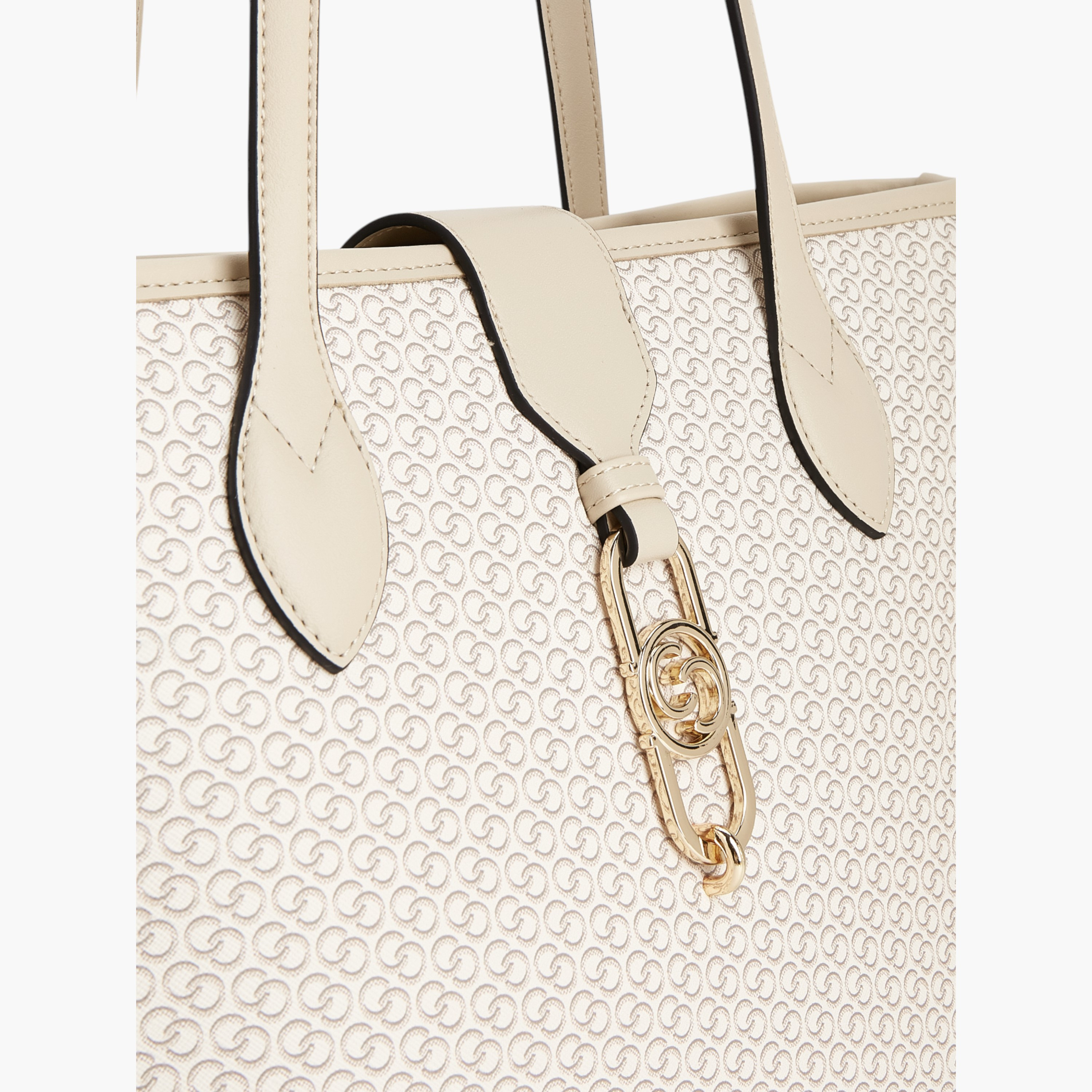 Celeste Monogram Print Tote Bag with Double Handle and Zip Closure-women-bagsandwallets-handbags-image-4