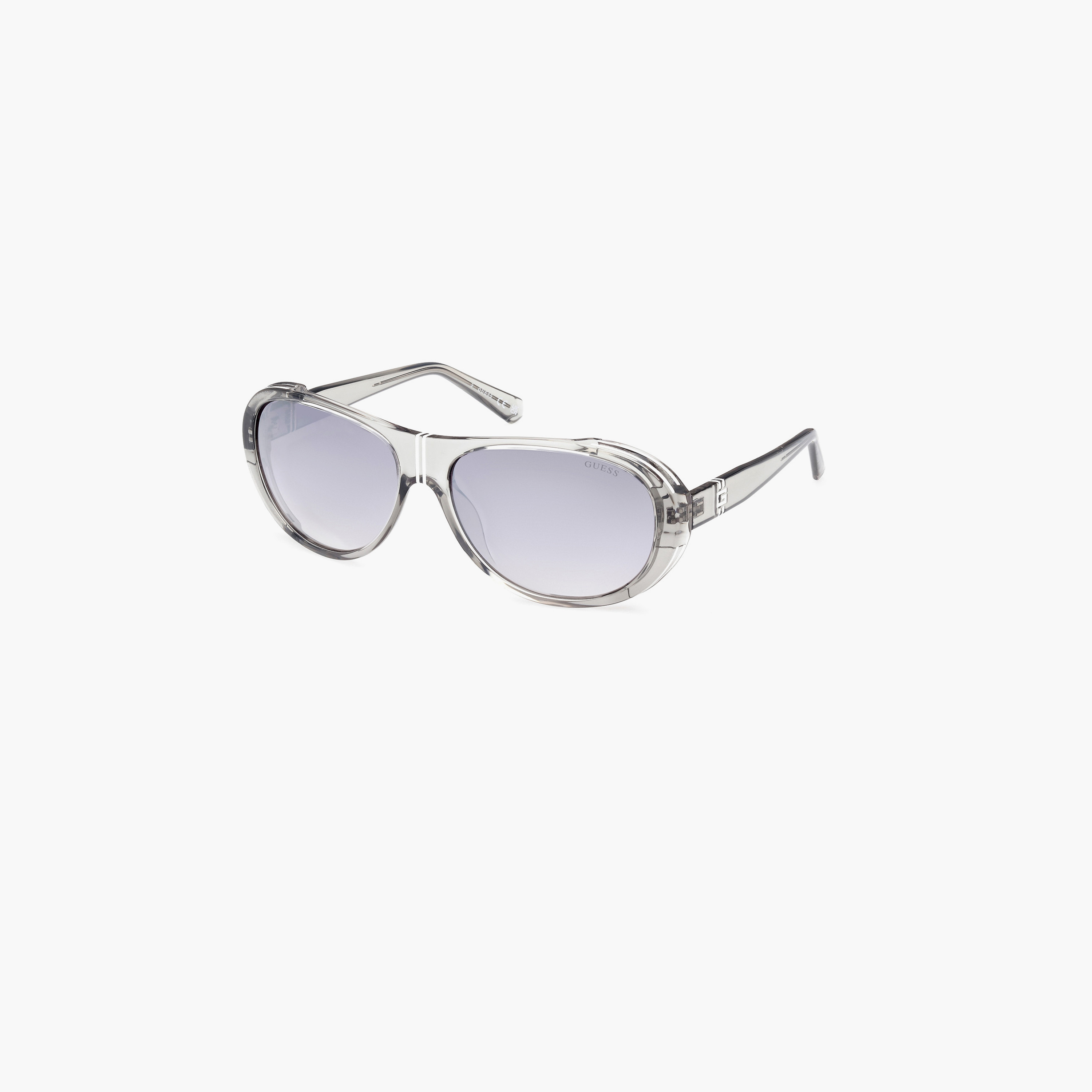 يخمن نظارة شمسية بيضاوية لون رمادي عاكس 62مم GU0008120C62-men-sunglasses-image-1