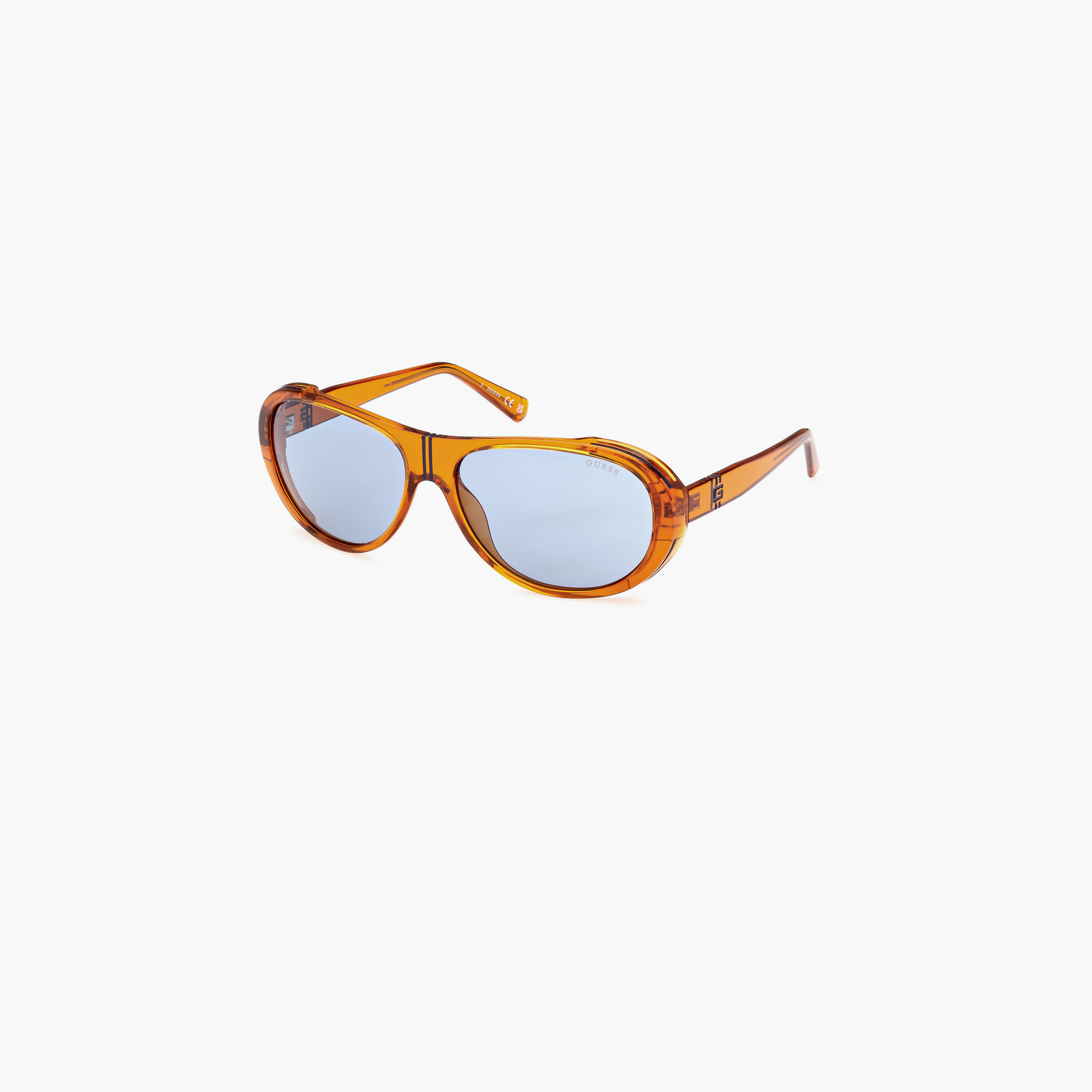 يخمن نظارة شمسية بيضاوية لون إزرق 62مم GU0008144V62-men-sunglasses-image-1