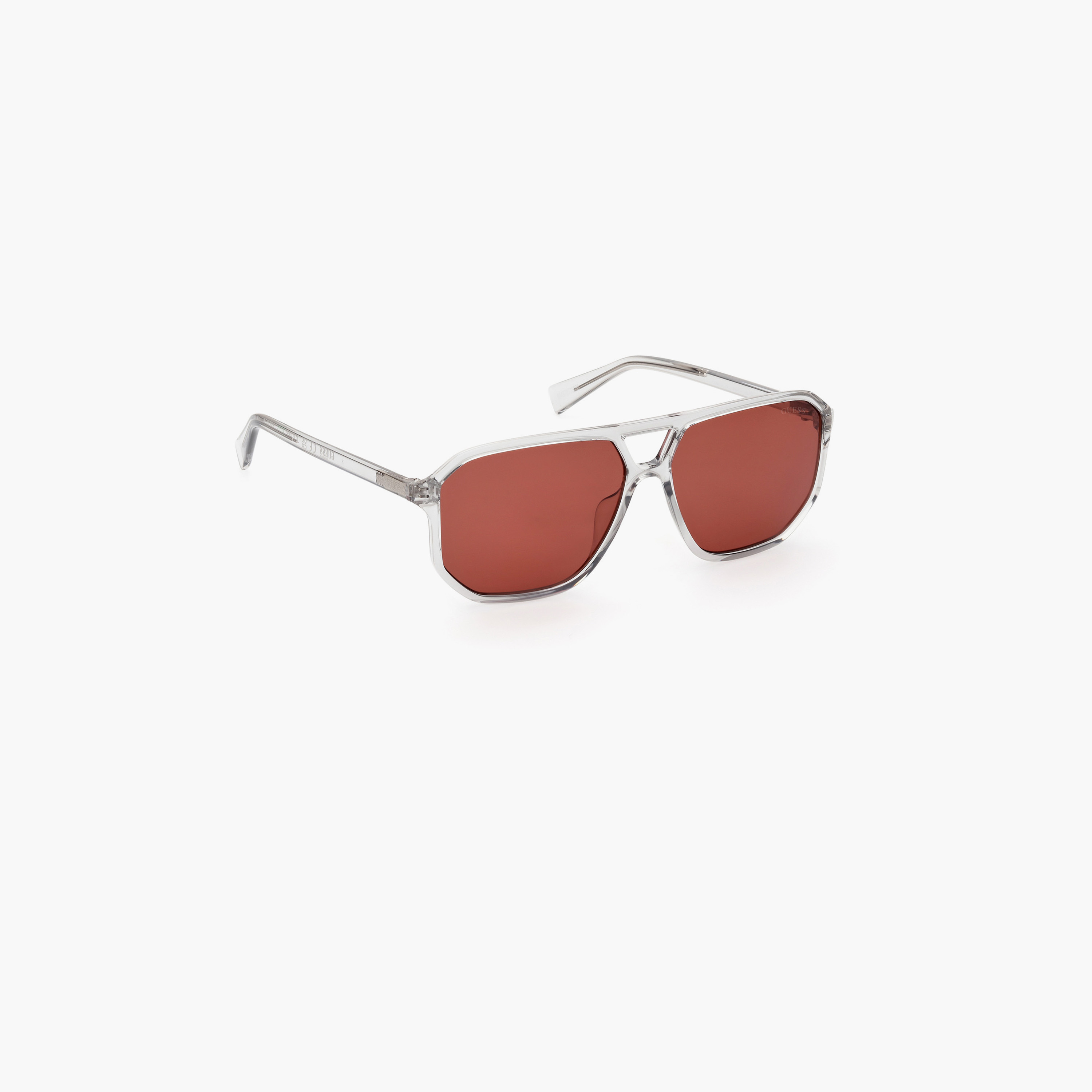 يخمن نظارة شمسية مستطيلة لون أحمر 58مم GU827620E58-men-sunglasses-image-3