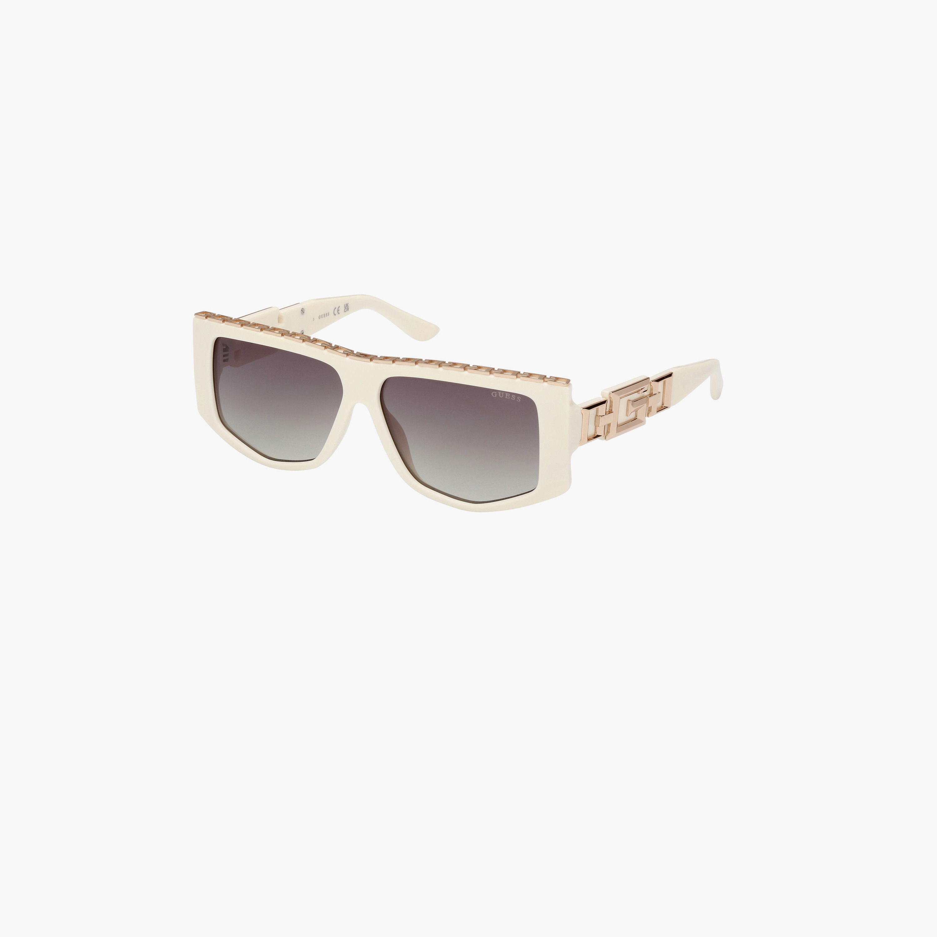 Guess 58MM Gradient Green Geometric Sunglasses GU791421P58-women-sunglasses-image-1