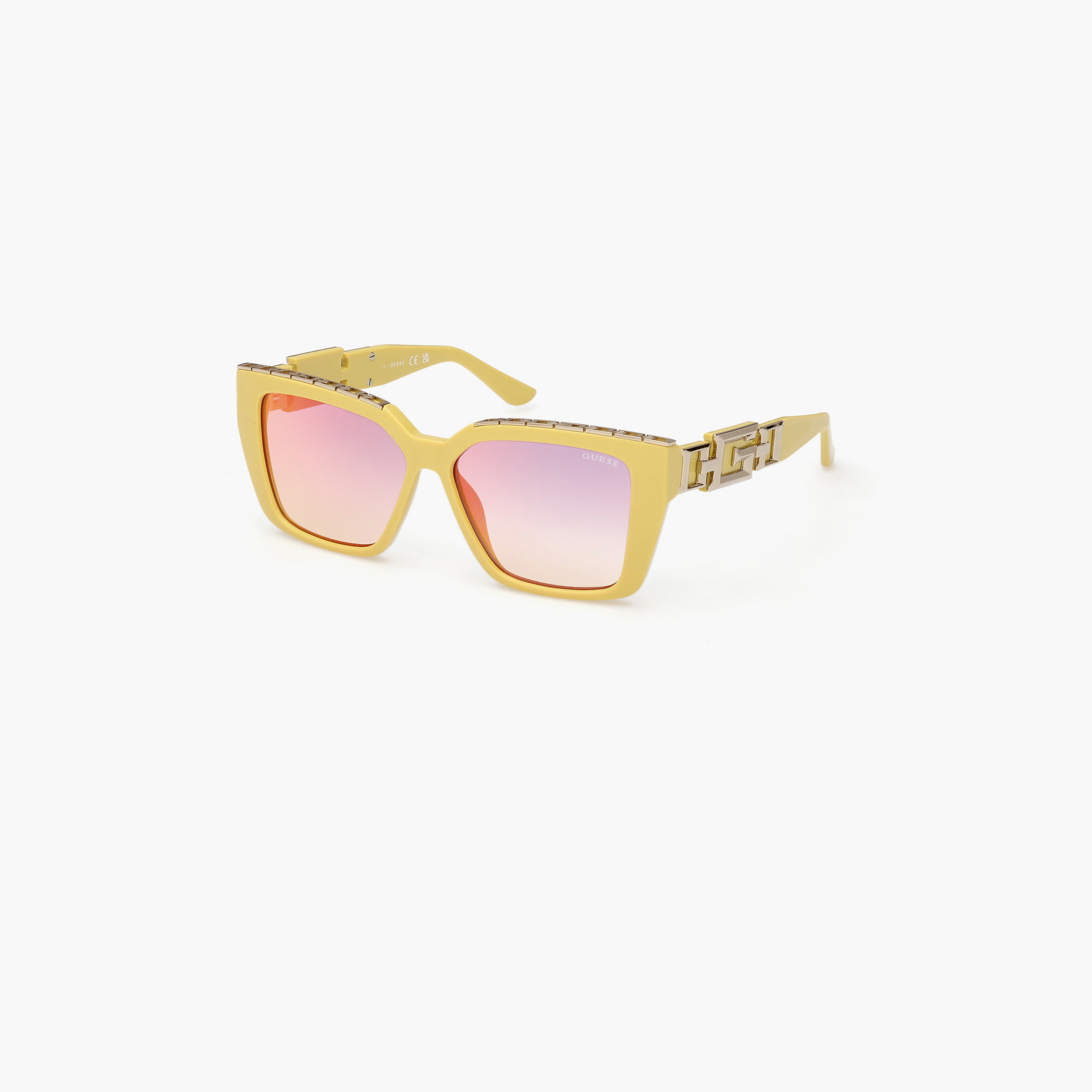 Guess 55MM Blue Mirror Butterfly Sunglasses GU791539X55-women-sunglasses-image-1