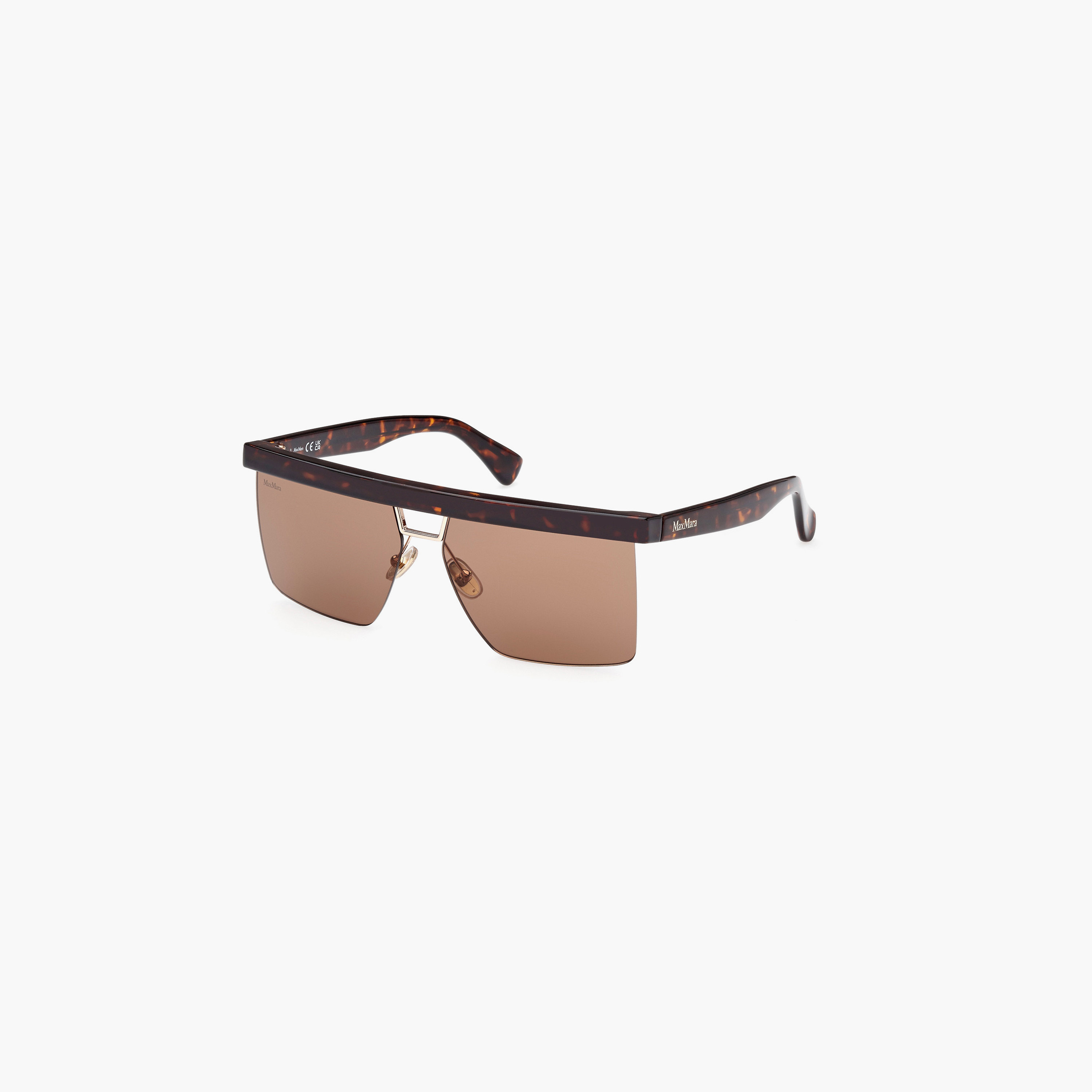 MaxMara 60MM Brown Geometric Sunglasses MM007252E60-women-sunglasses-image-1