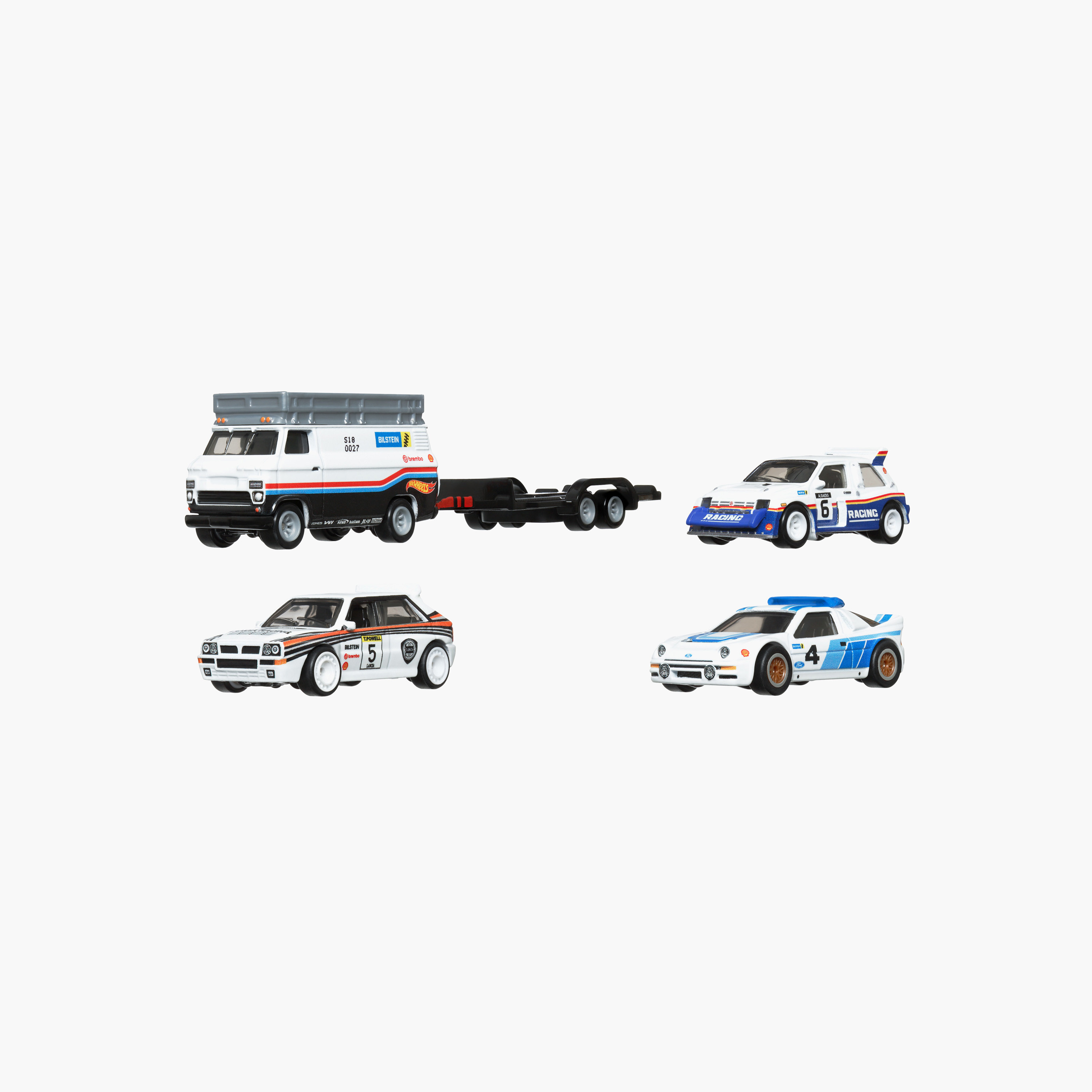 Hot Wheels Premium Collector Display Sets, 3 1:64 Scale Cars & 1 1:64 Scale Team Transport Vehicle-toys-playvehicles-cars-image-1