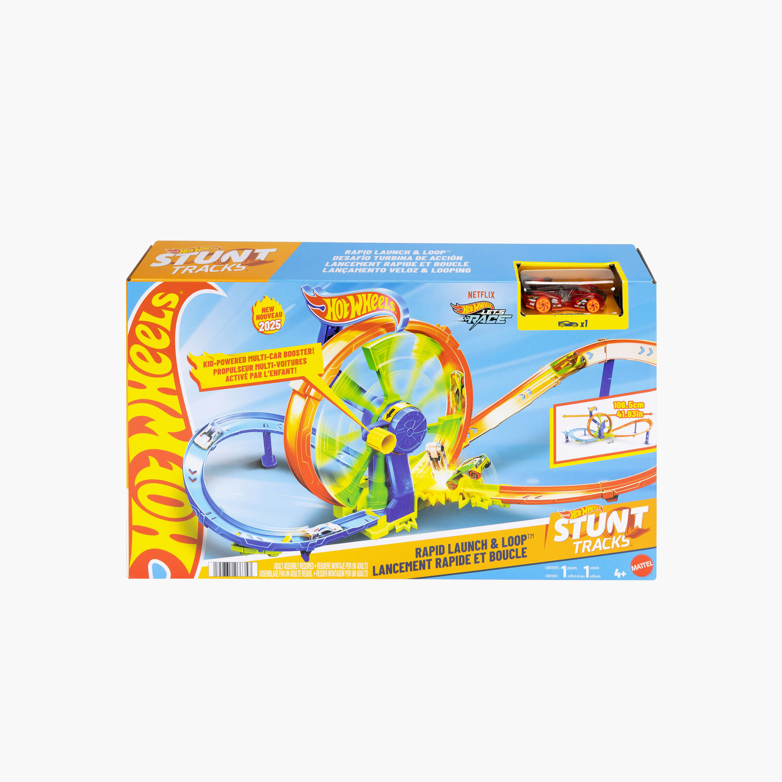 Hot Wheels Rapid Launch and Loop Track Playset-toys-playvehicles-vehicleplaysets-image-1