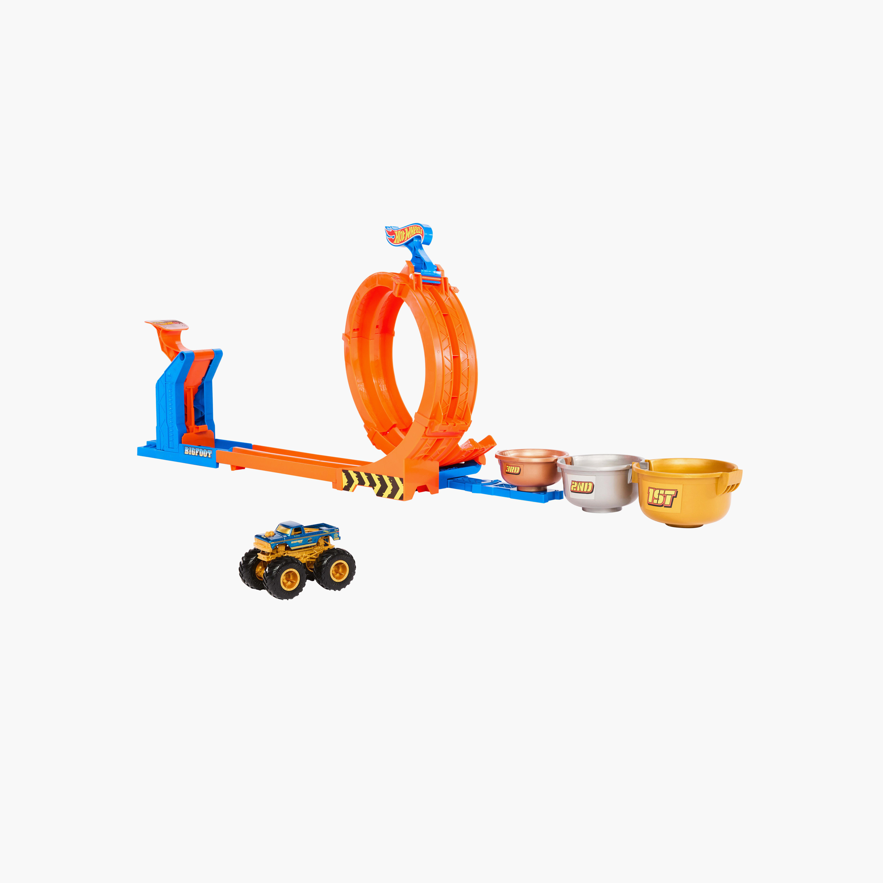 Hot Wheels Monster Trucks Loop-and-Flip Track Toy Set-toys-playvehicles-vehicleplaysets-image-1
