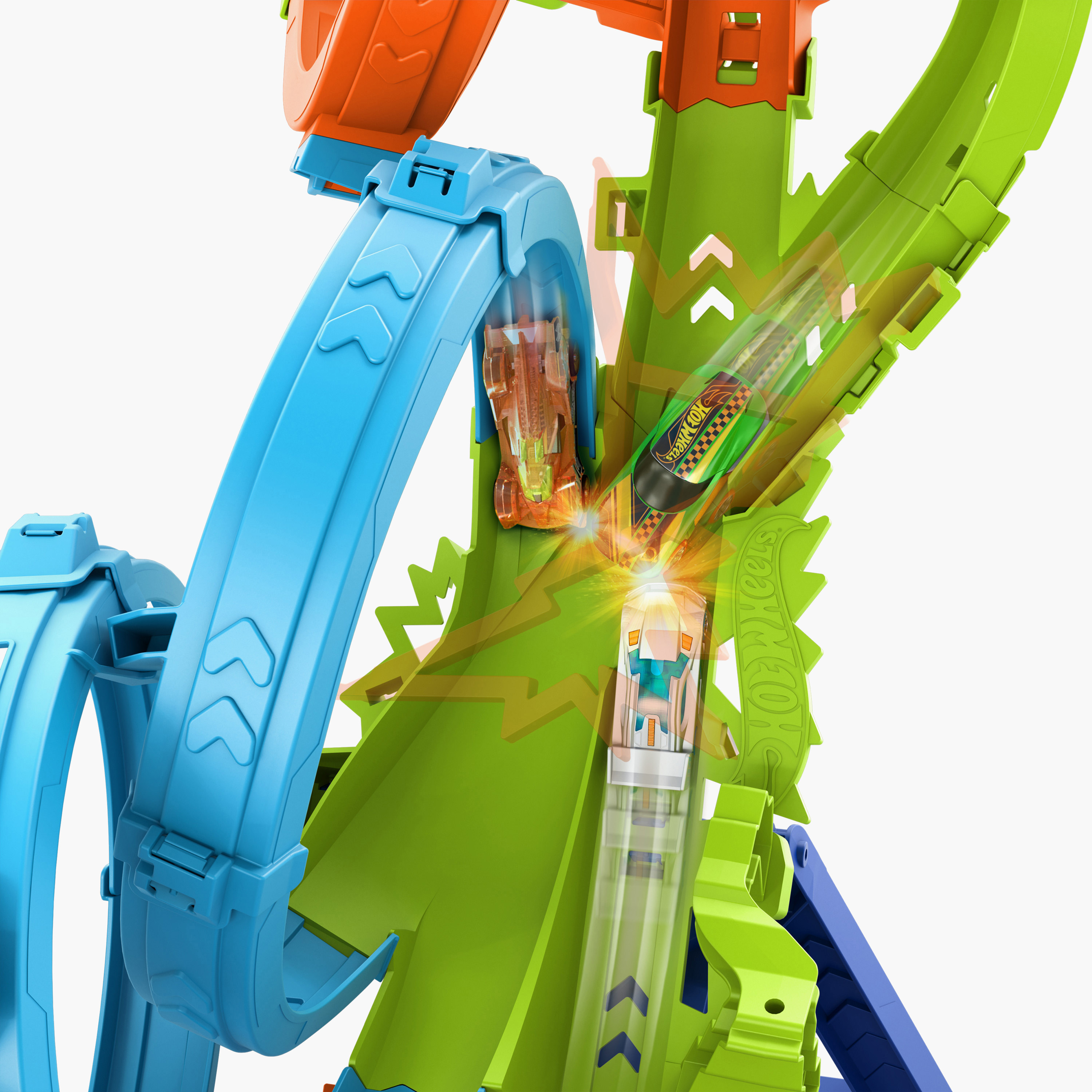 Hot Wheels 4-Loop Crash-Out Toy Track Set-toys-playvehicles-vehicleplaysets-image-5