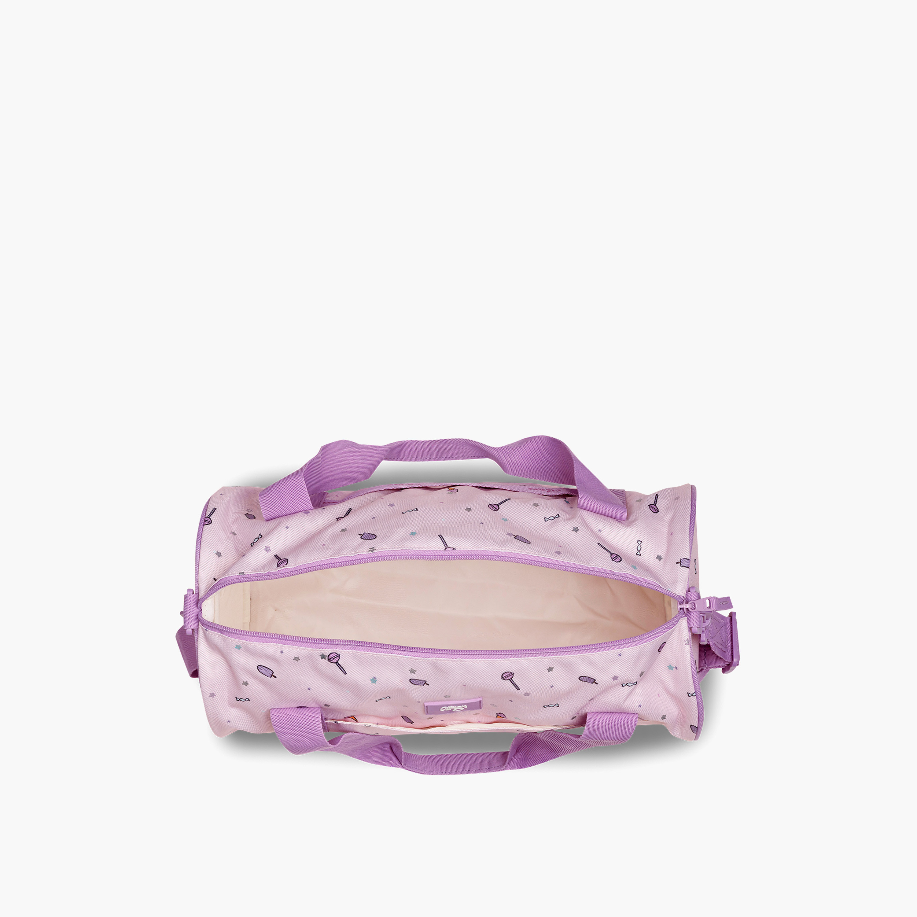 Citron Printed Duffle Bag with Detachable Strap and Zip Closure - 35x45x21 cms-travel-luggagesandbags-dufflebags-image-4
