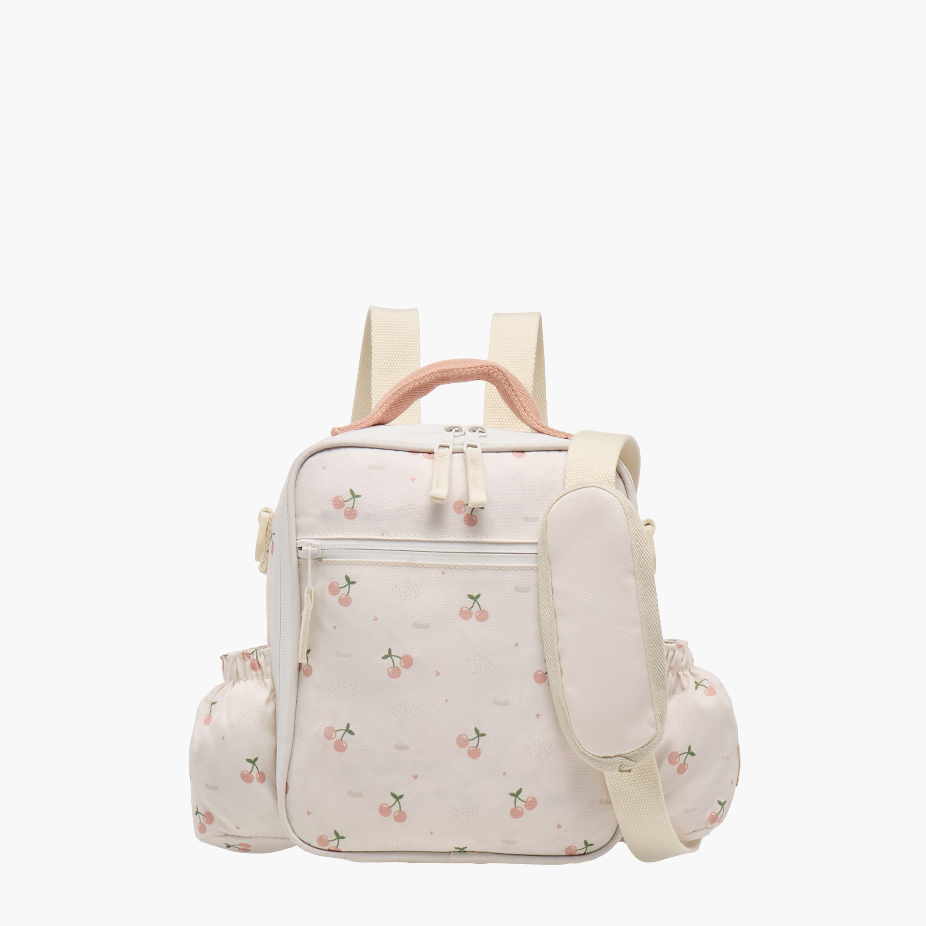 Citron Cherry Print Insulated Lunch Bag with Zip Closure-school-lunchessentials-lunchbags-image-1