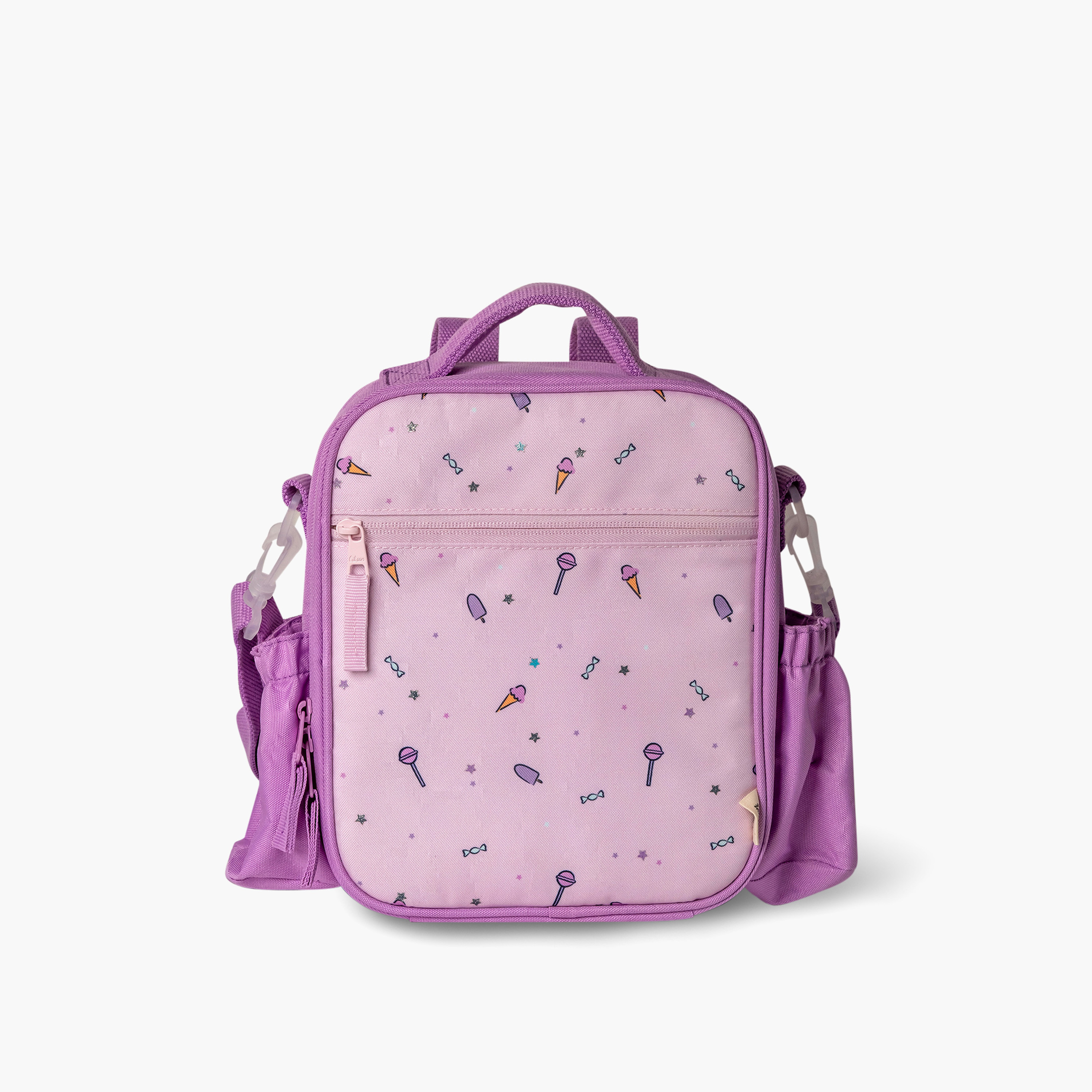 Citron Printed Insulated Lunch Bag with Adjustable Straps and Zip Closure-school-lunchessentials-lunchbags-image-1