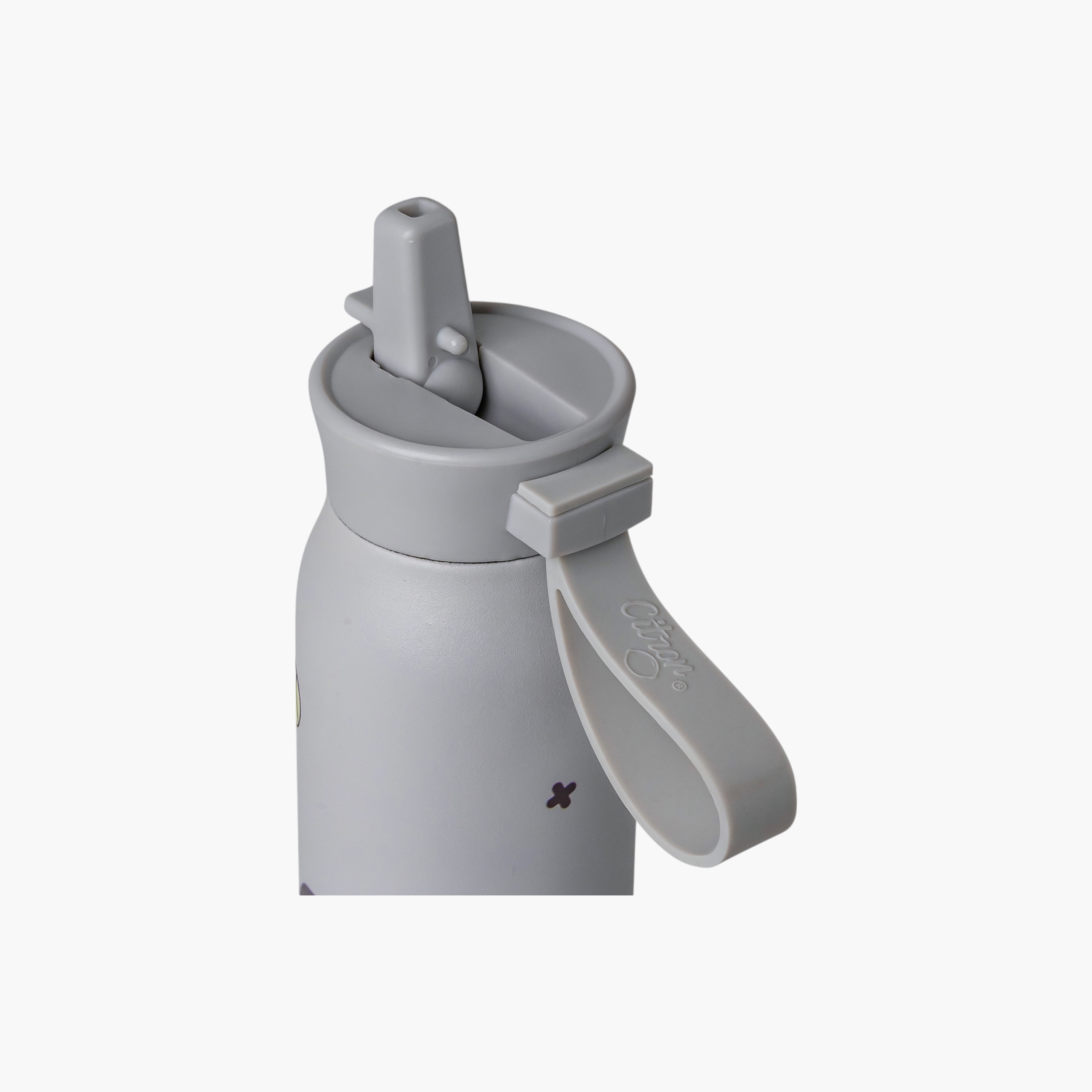 Citron Skateboard Print Double Wall Insulated Water Bottle - 350 ml-school-waterbottles-image-2