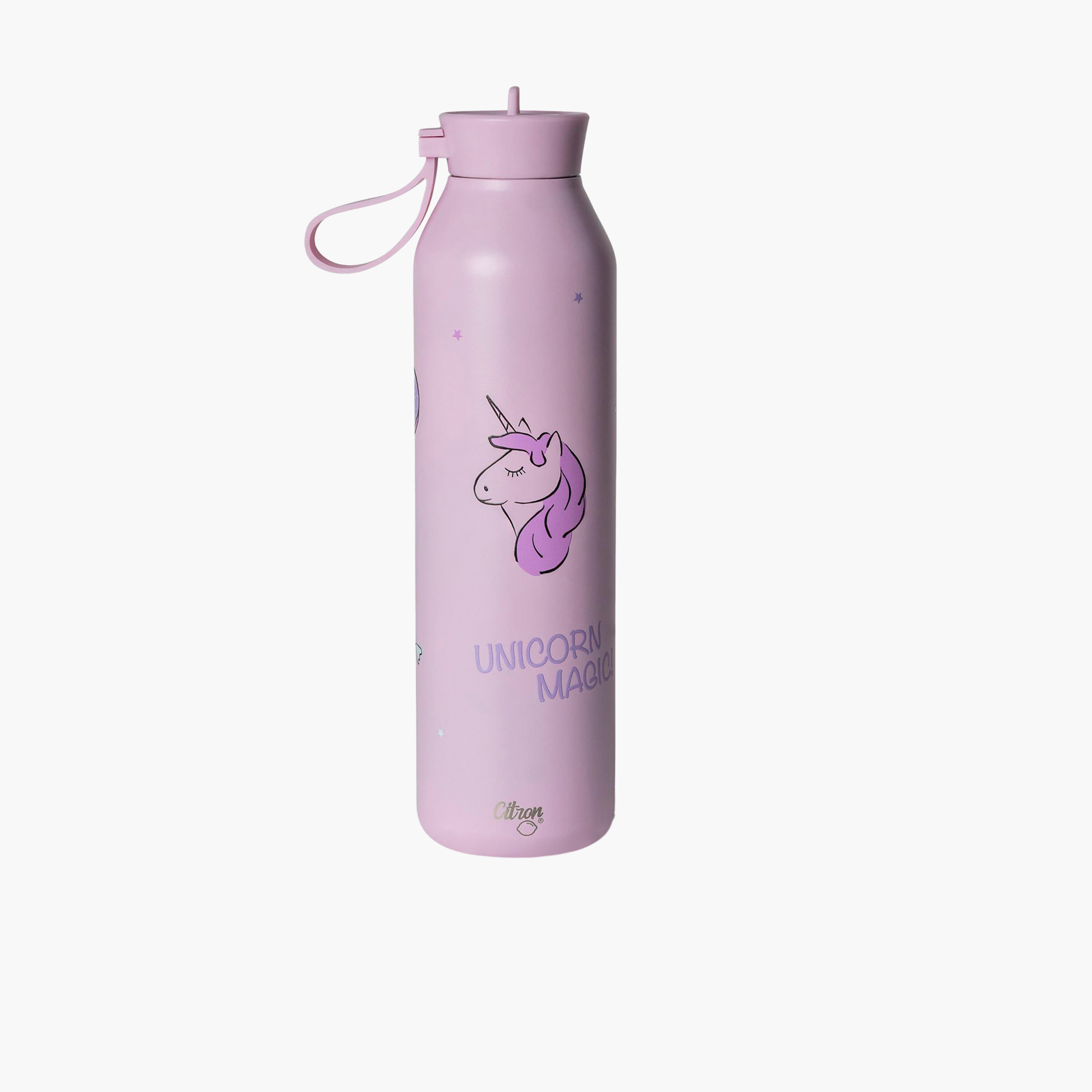 Citron Unicorn Print Insulated Water Bottle - 750 ml-school-waterbottles-image-1