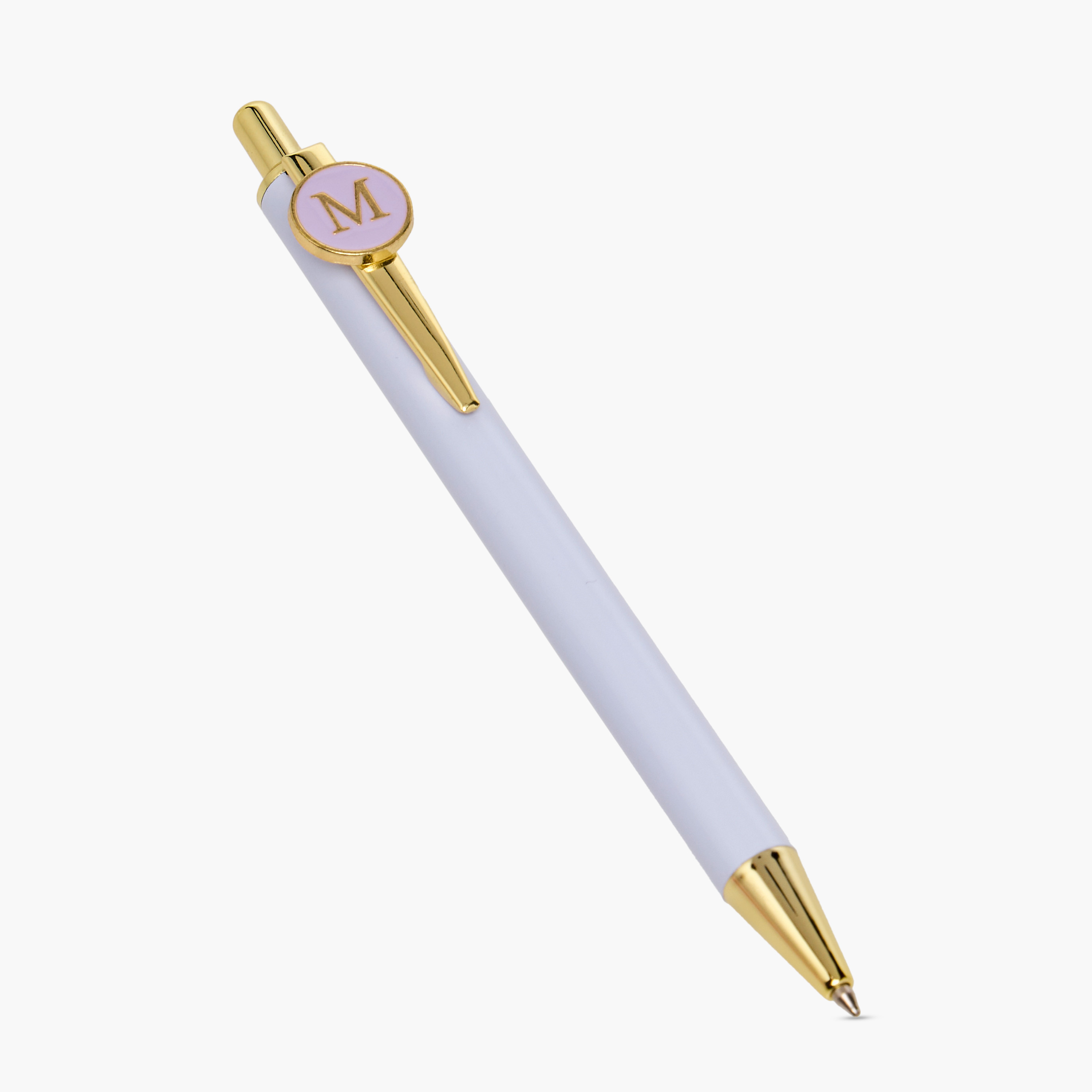 Metal Ball Pen with Initial Print-school-stationery-pensandpencils-image-2