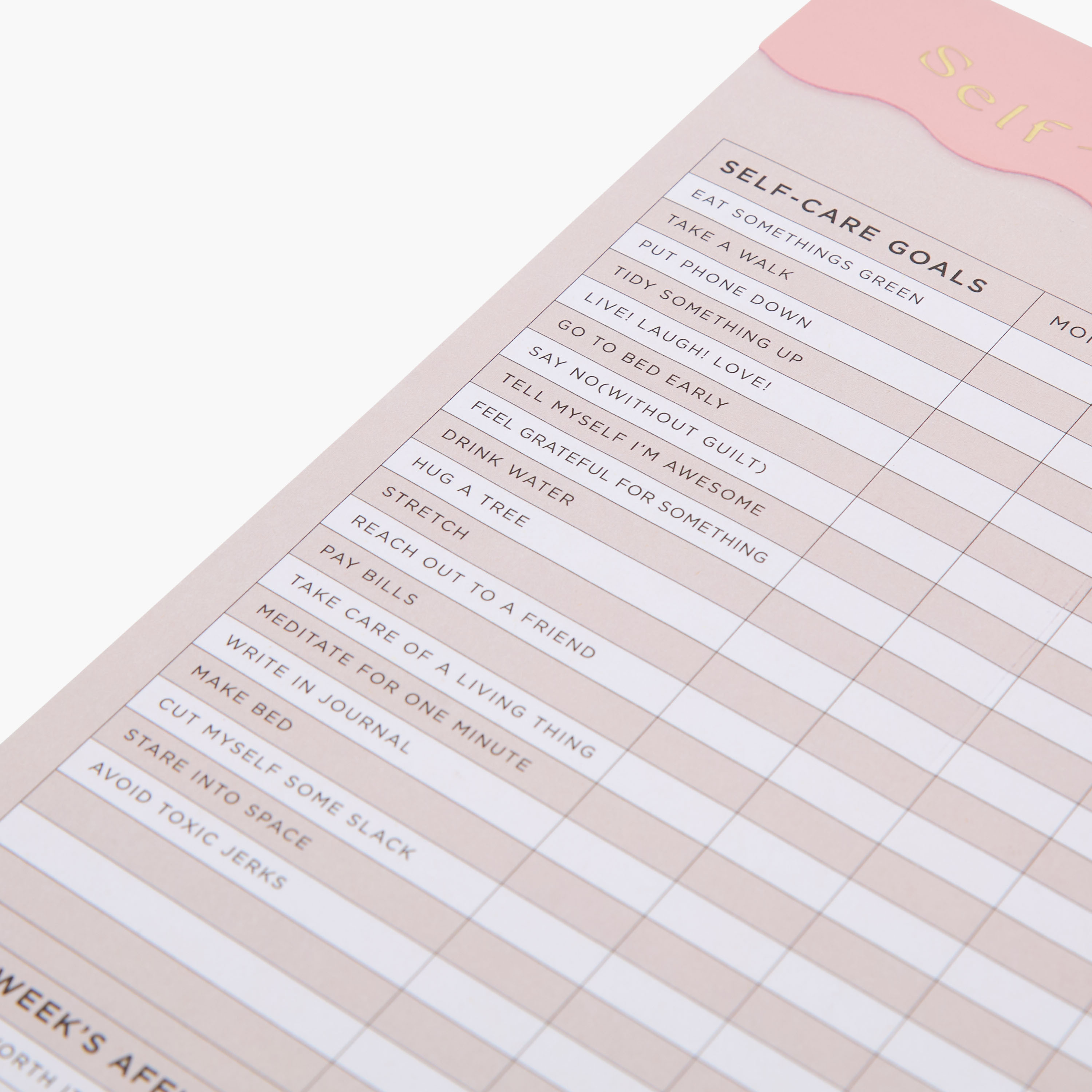 Self-Care 60-Sheet Weekly Tracker Notepad-school-stationery-notebooks-image-4
