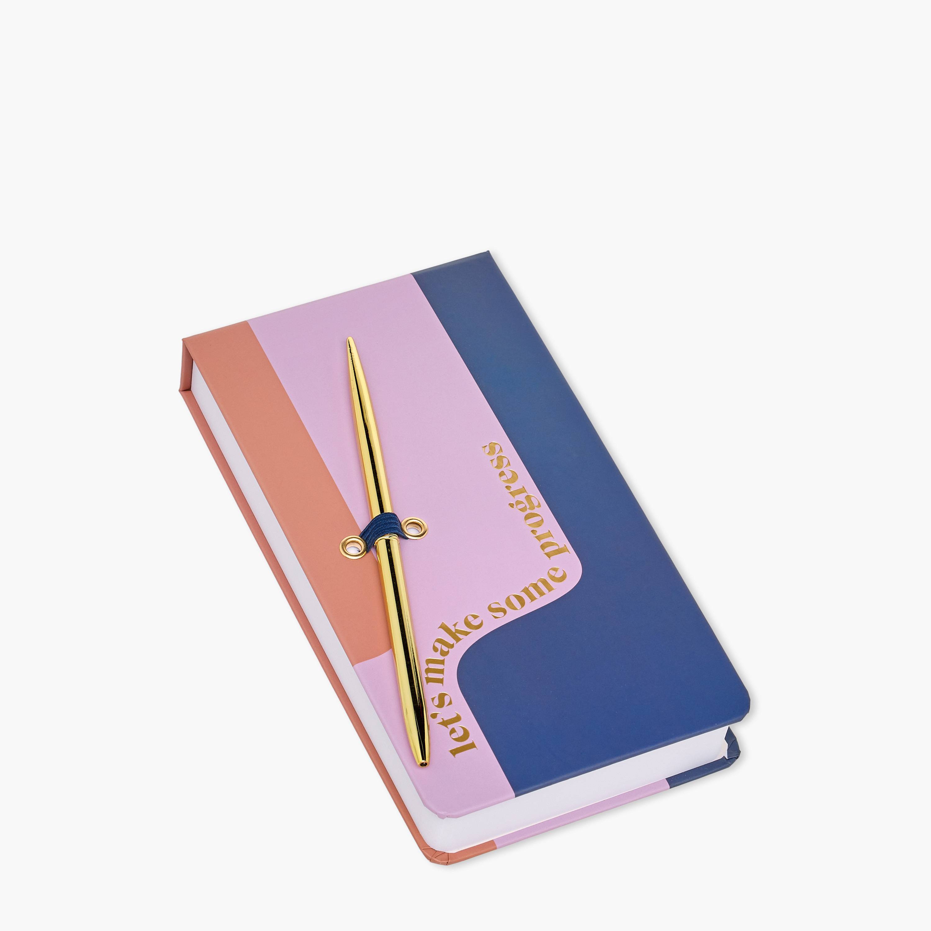 طقم دفتر يوميات مسطر 240 صفحة بغلاف صلب وطبعات شعار مع قلم-school-stationery-notebooks-image-2