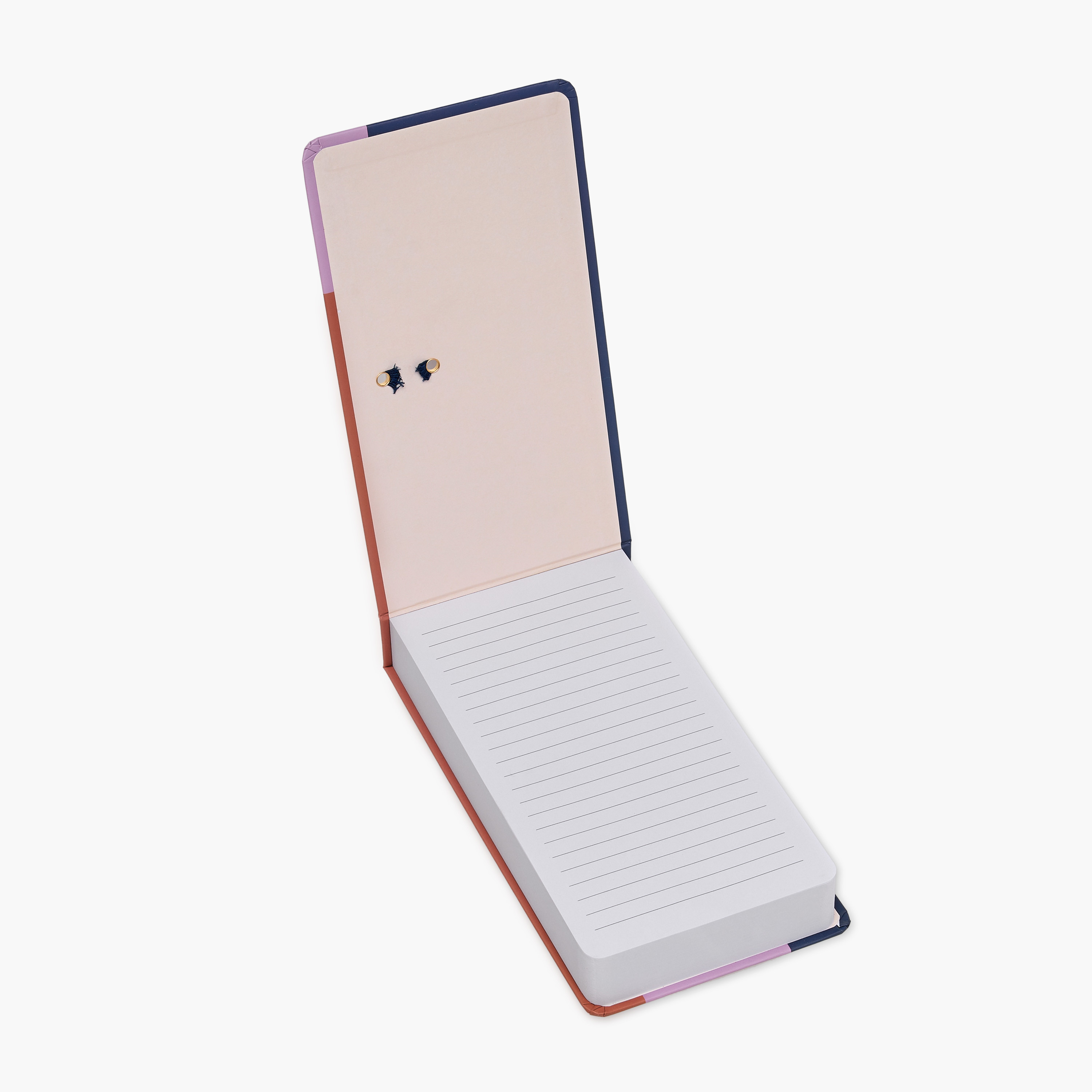 طقم دفتر يوميات مسطر 240 صفحة بغلاف صلب وطبعات شعار مع قلم-school-stationery-notebooks-image-3