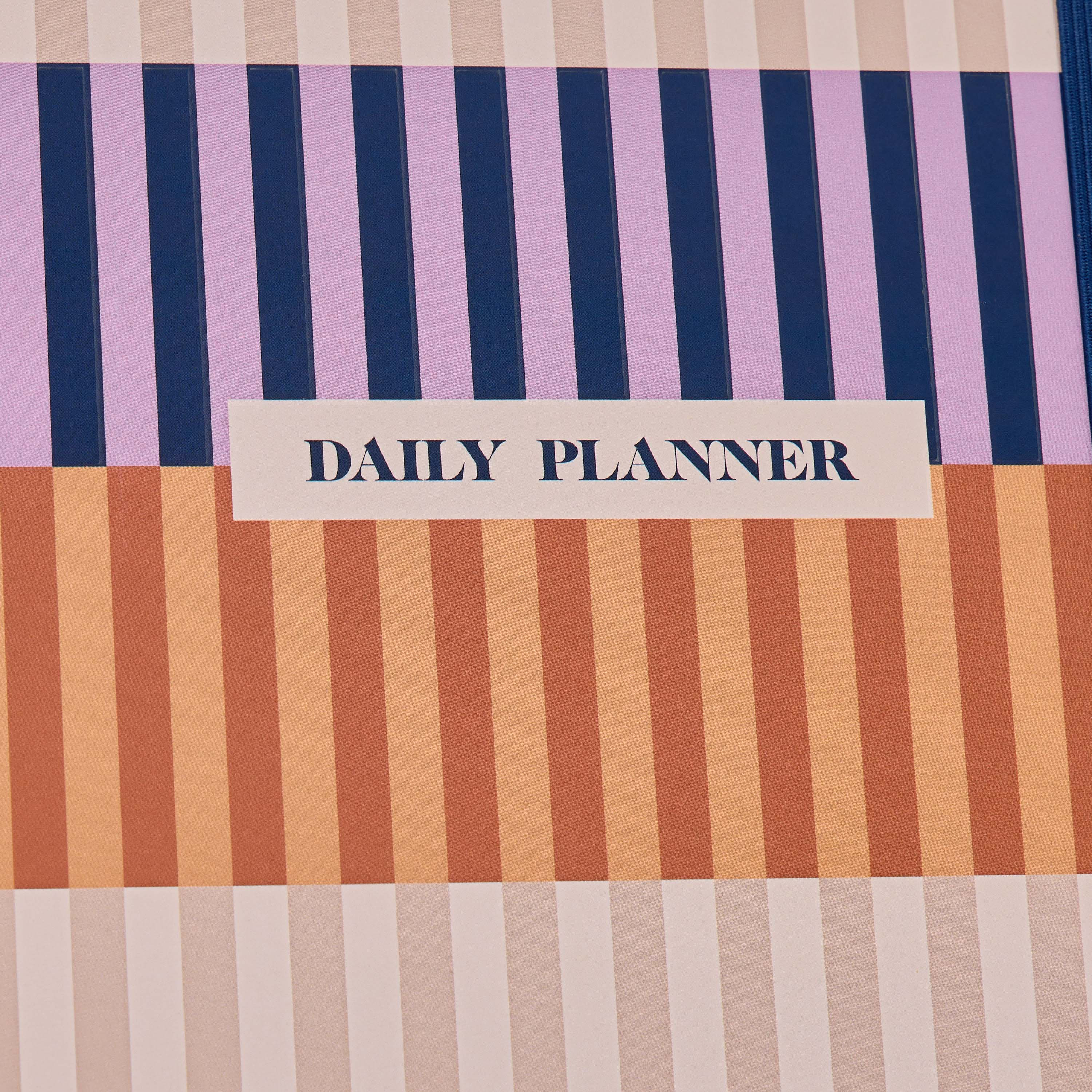 Striped 64-Page Hardcover Spiral Daily Planner-school-stationery-notebooks-image-5
