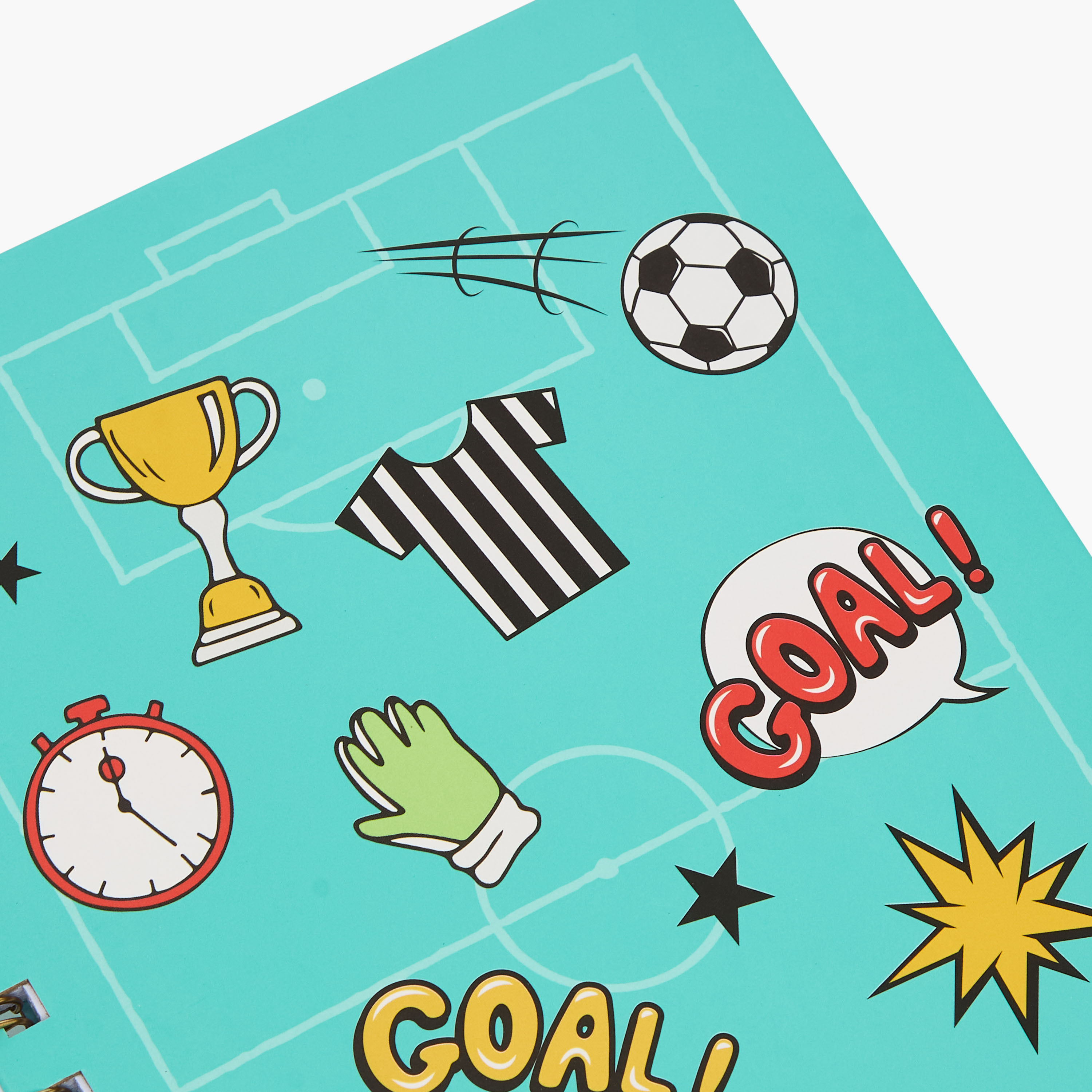 Football Print 64-Page Spiral Bound Hard Cover Notebook-school-stationery-notebooks-image-3