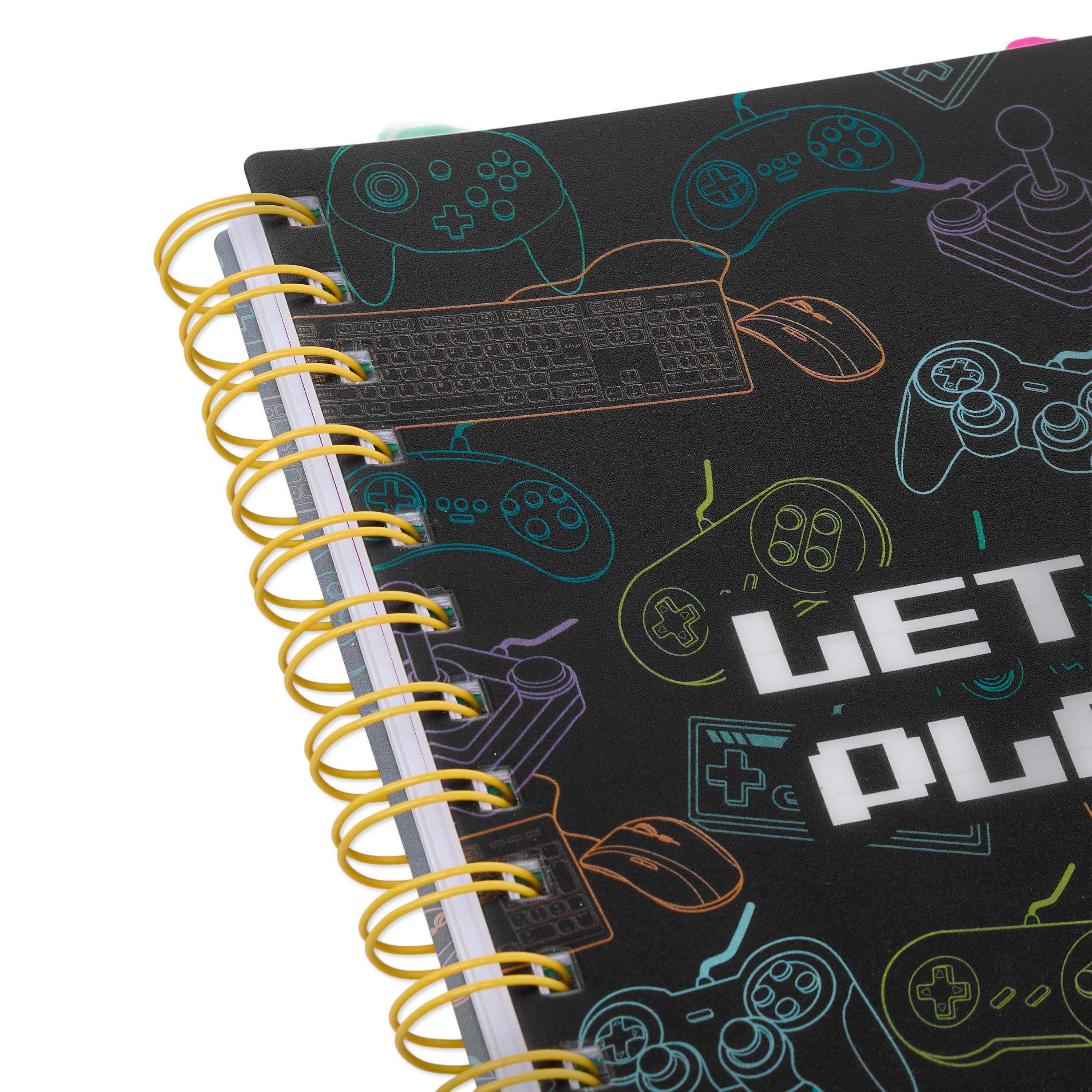Gamer Print 120-Page Hardcover Spiral Notebook-school-stationery-notebooks-image-4