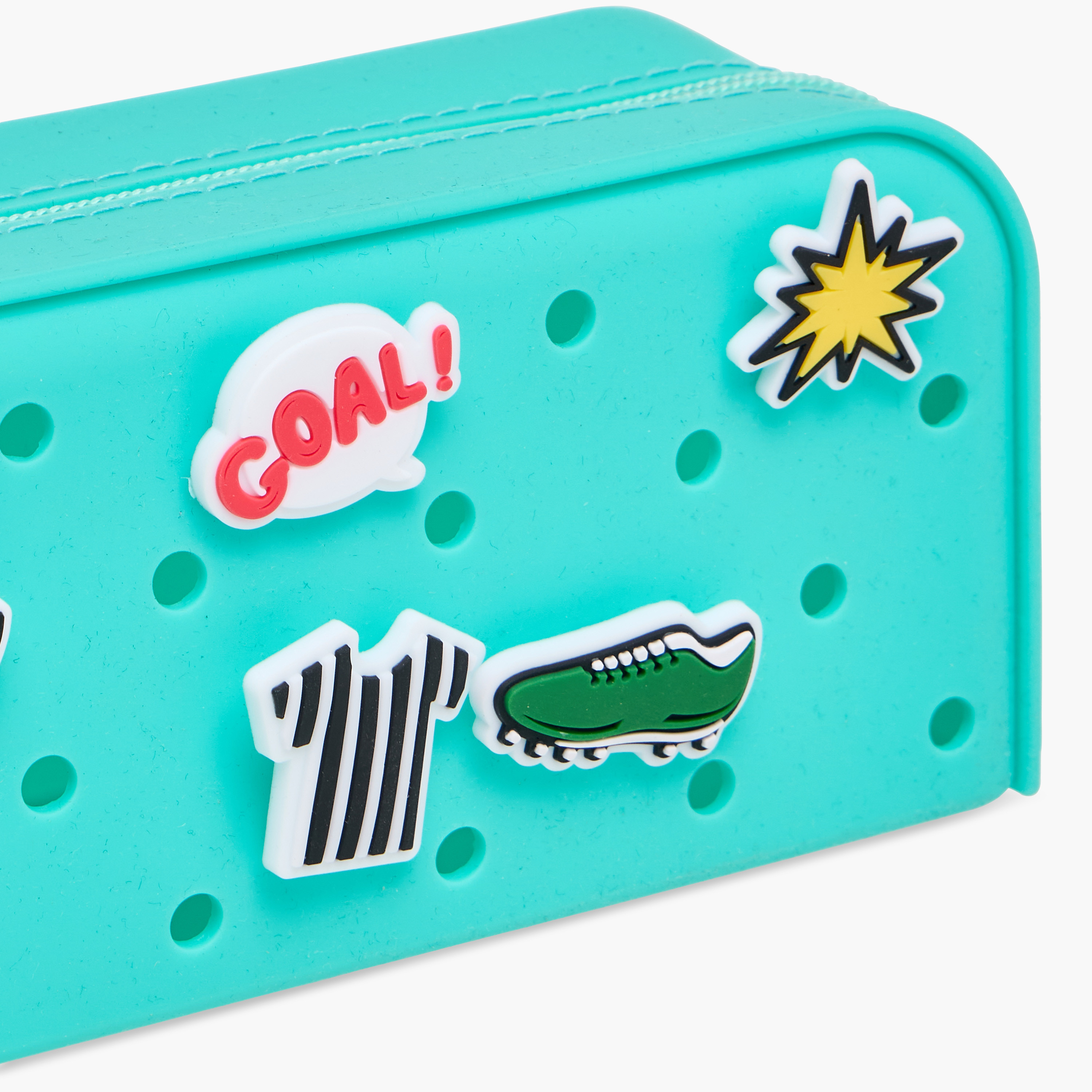 Football Charm Accent Silicone Pencil Pouch with Zip Closure-school-stationery-pencilcases-image-6
