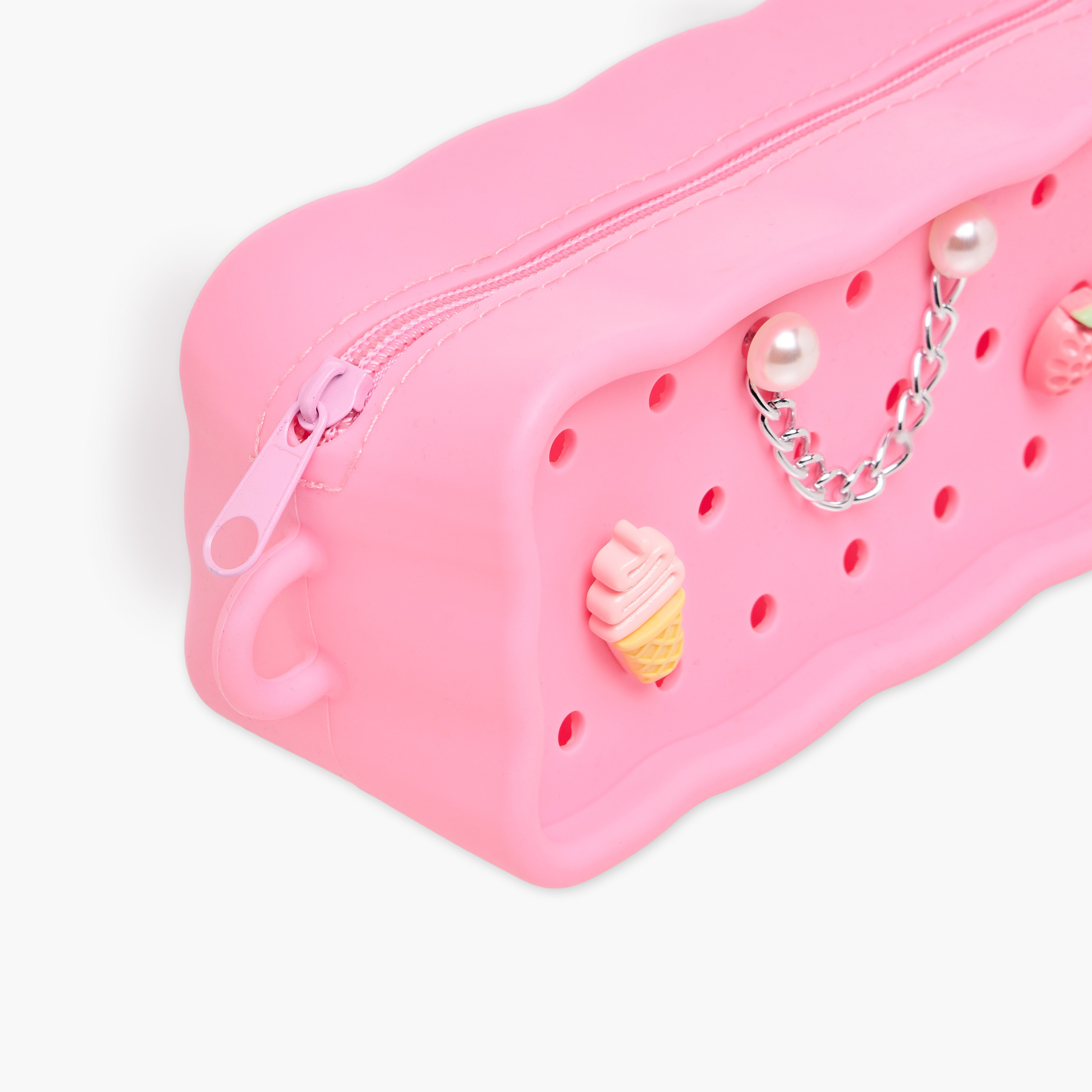 Charm Accent Silicone Pencil Pouch with Zip Closure-school-stationery-pencilcases-image-6