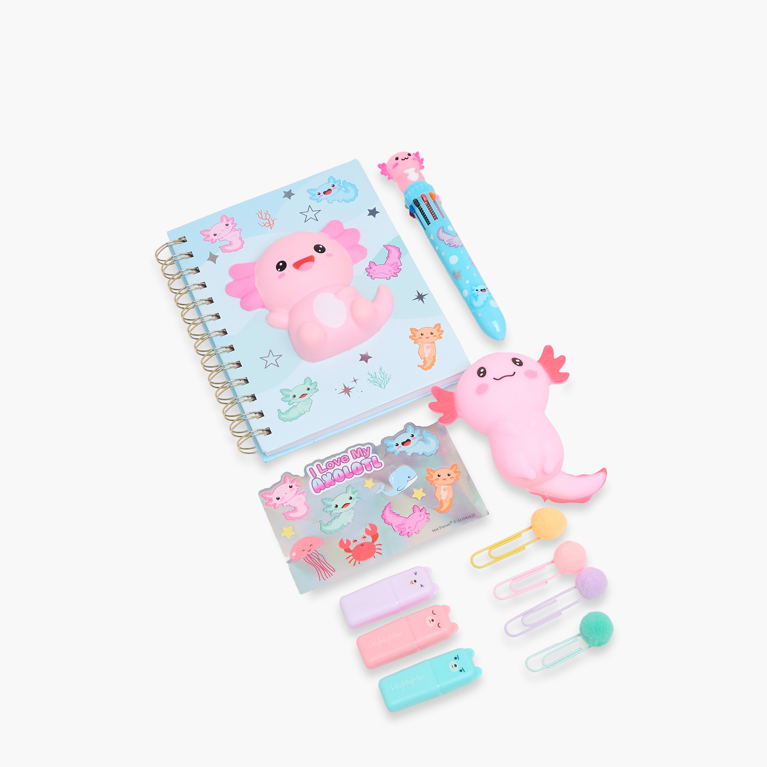 مجموعة قرطاسية سكويشي أكسولوتل من هوت فوكس-school-stationery-sets-image-8