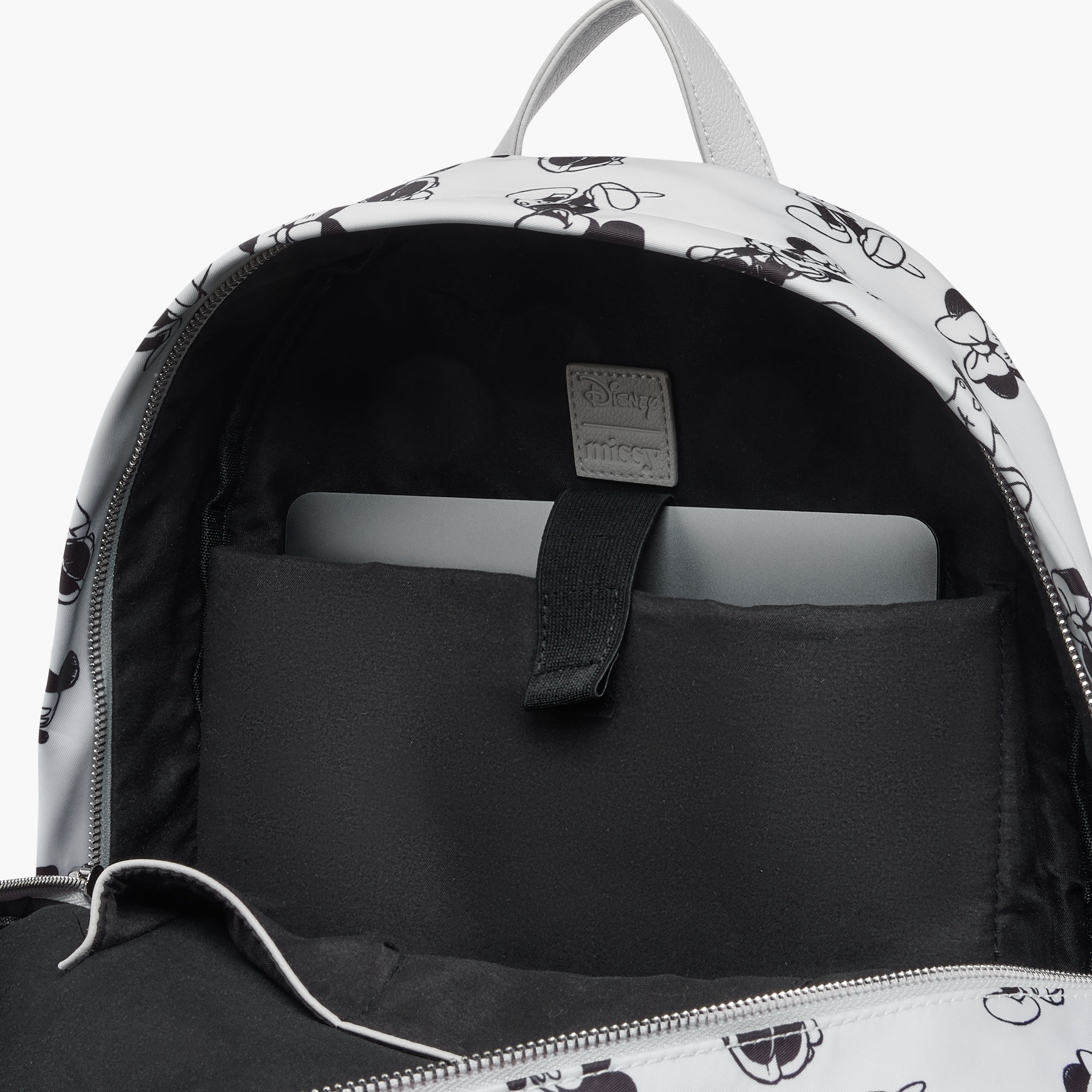 Disney Mickey and Minnie Mouse Print Backpack with Adjustable Straps - 12x34x25 cm-women-bagsandwallets-backpacks-image-6