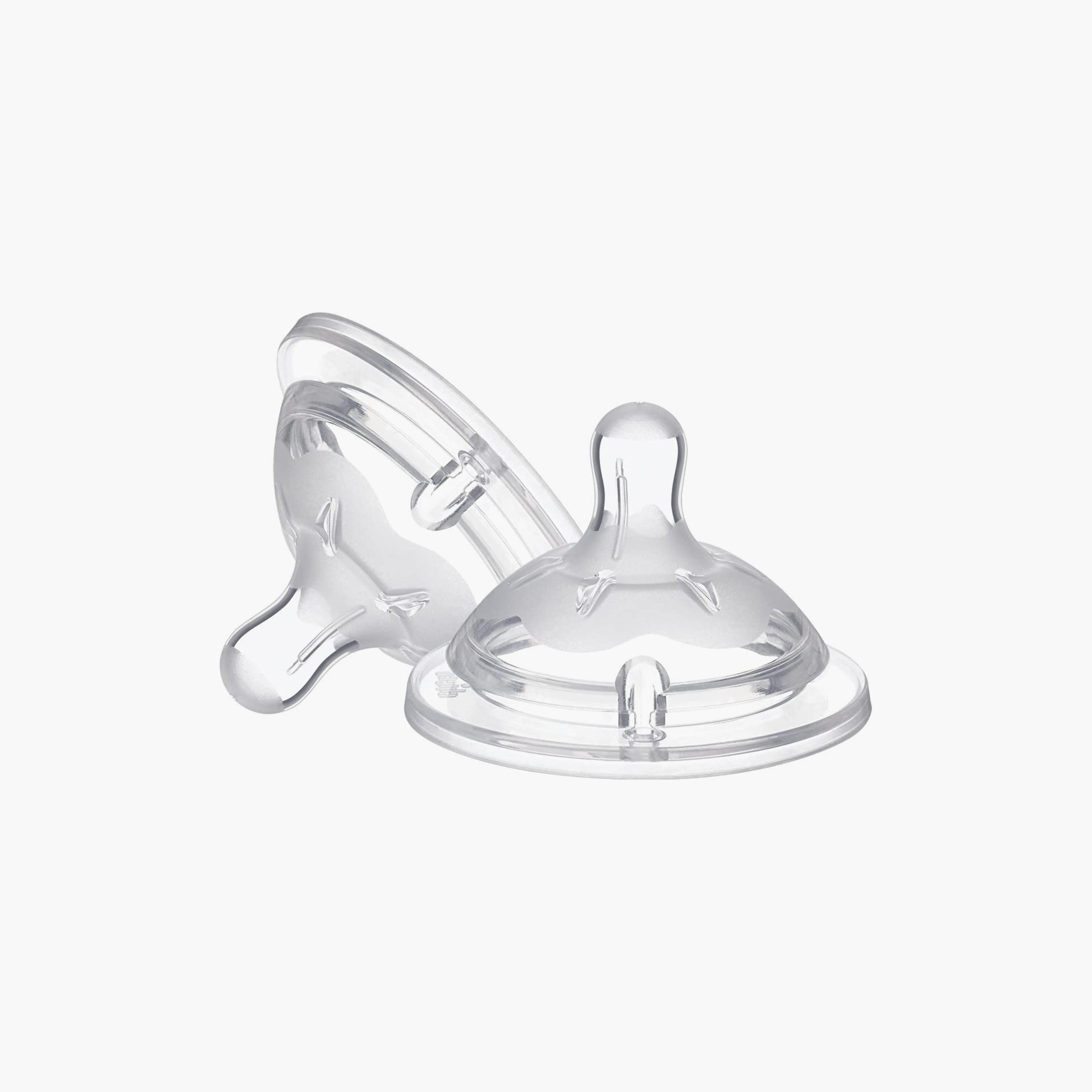 حلمة رضاعة طبيعية قطعتين فود فلو من شيكو - للأطفال عمر 6 أشهر فما فوق-baby-feeding-feedingbottles-bottlesandteats-image-5