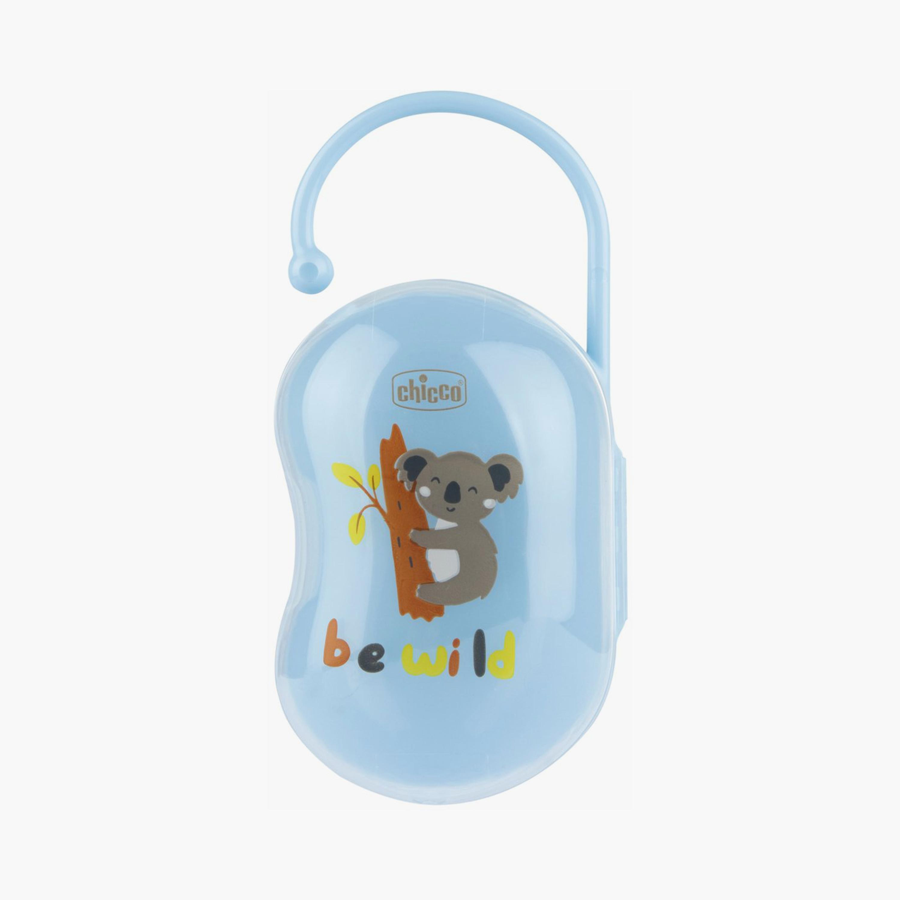 Chicco Soother Holder - Blue - 0 Months+-baby-feeding-pacifiers-image-1
