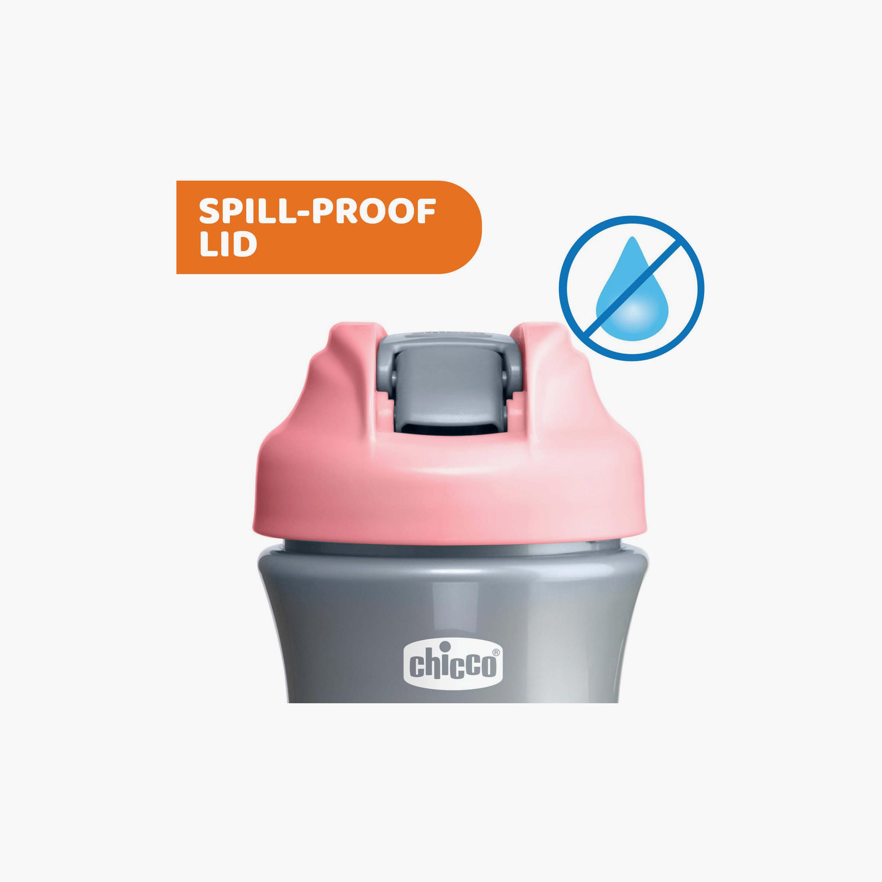 Chicco Pop-Up Spill-Proof Cup - Pink - 2 Years+-baby-feeding-mealtimeessentials-image-2