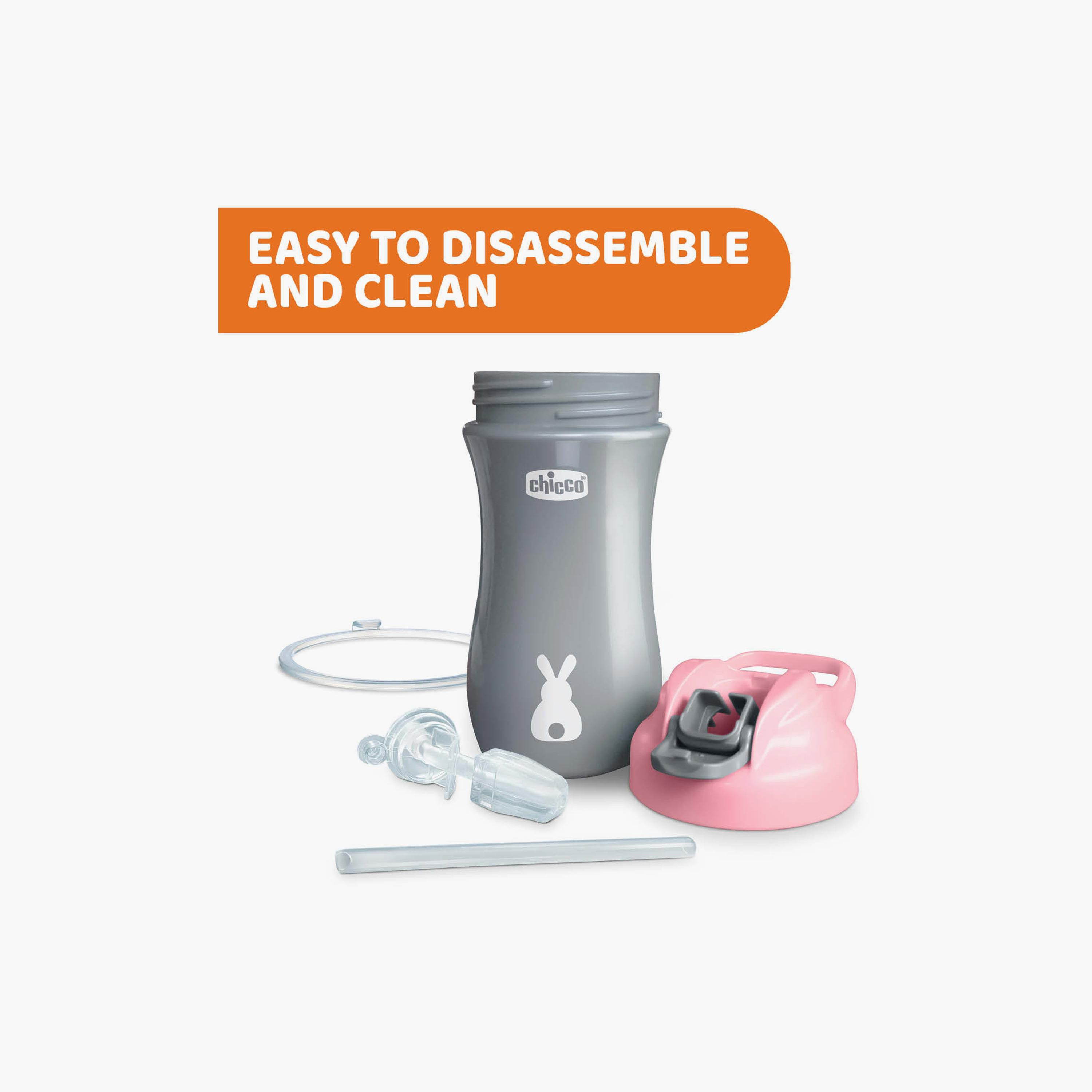 Chicco Pop-Up Spill-Proof Cup - Pink - 2 Years+-baby-feeding-mealtimeessentials-image-4