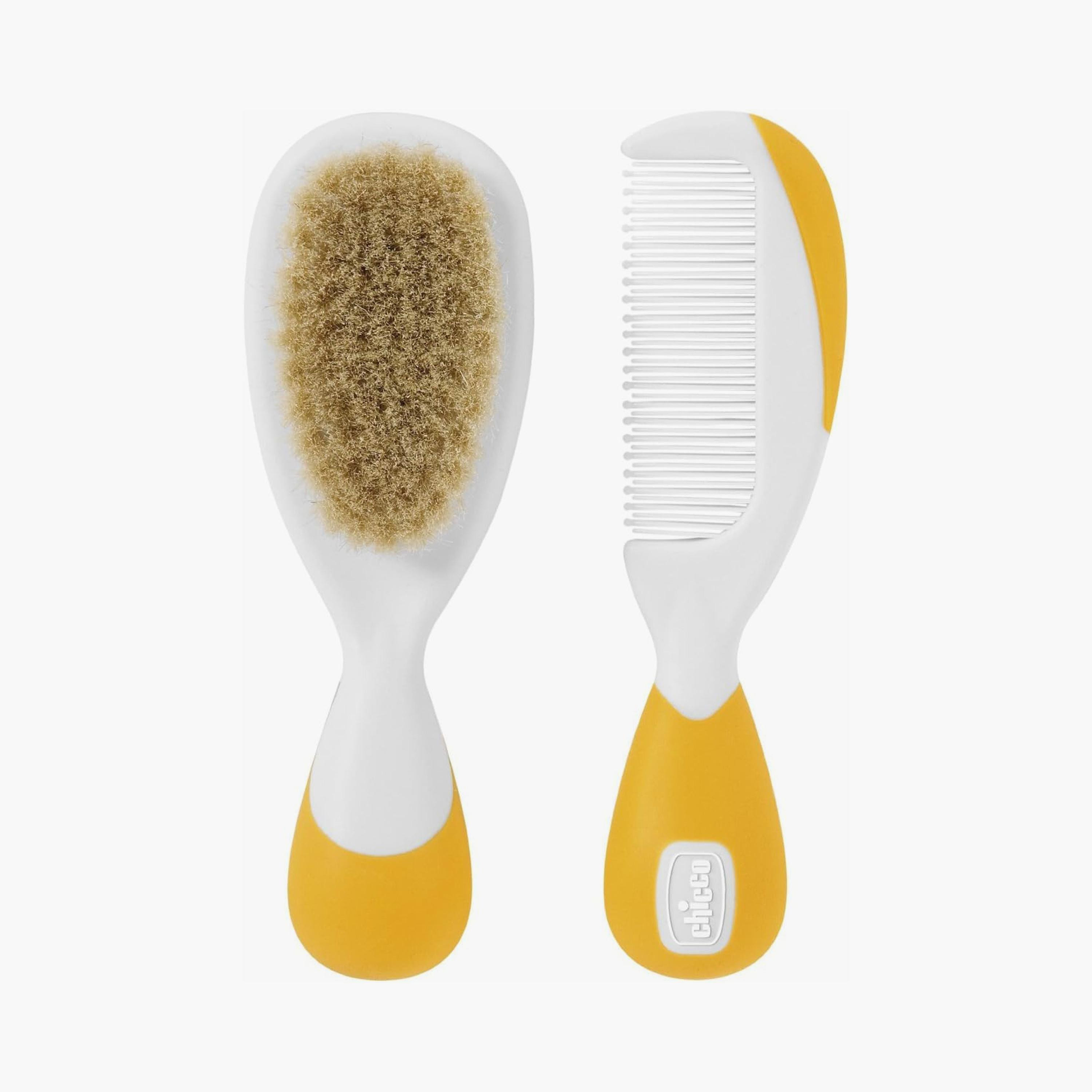 مجموعة فرشاة ومشط للأطفال من شيكو - برتقالي - عمر 0 أشهر فما فوق-baby-bathandcare-grooming-image-6