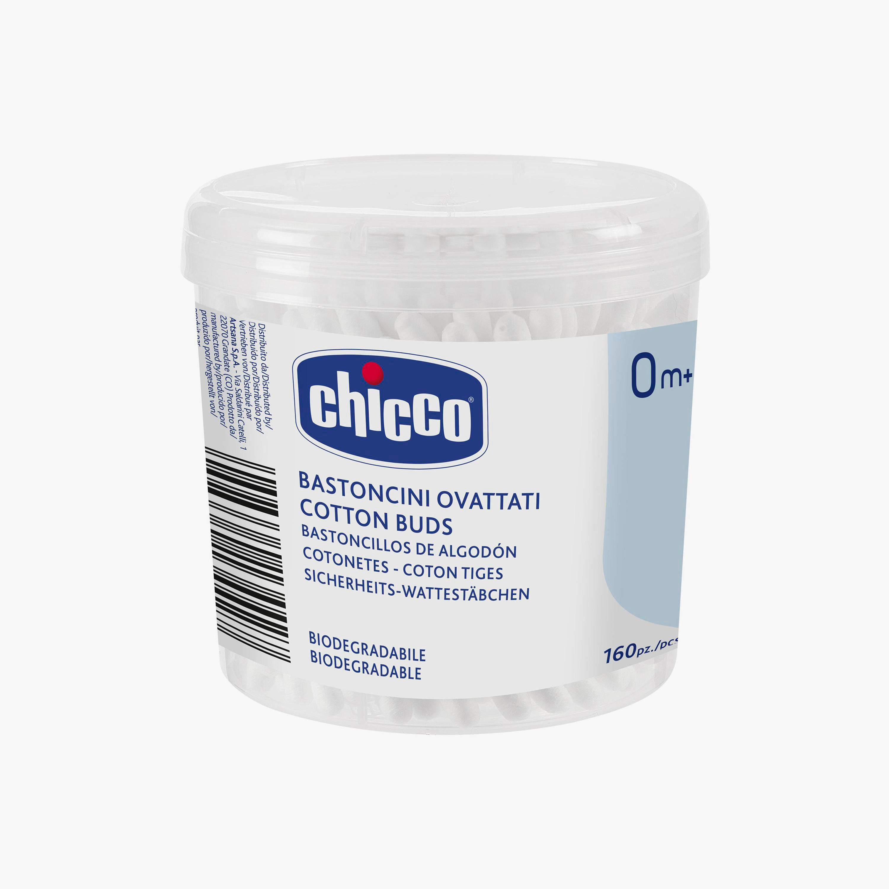 Chicco 160 Piece Cotton Buds - 0 Months+-baby-bathandcare-wipes-image-2